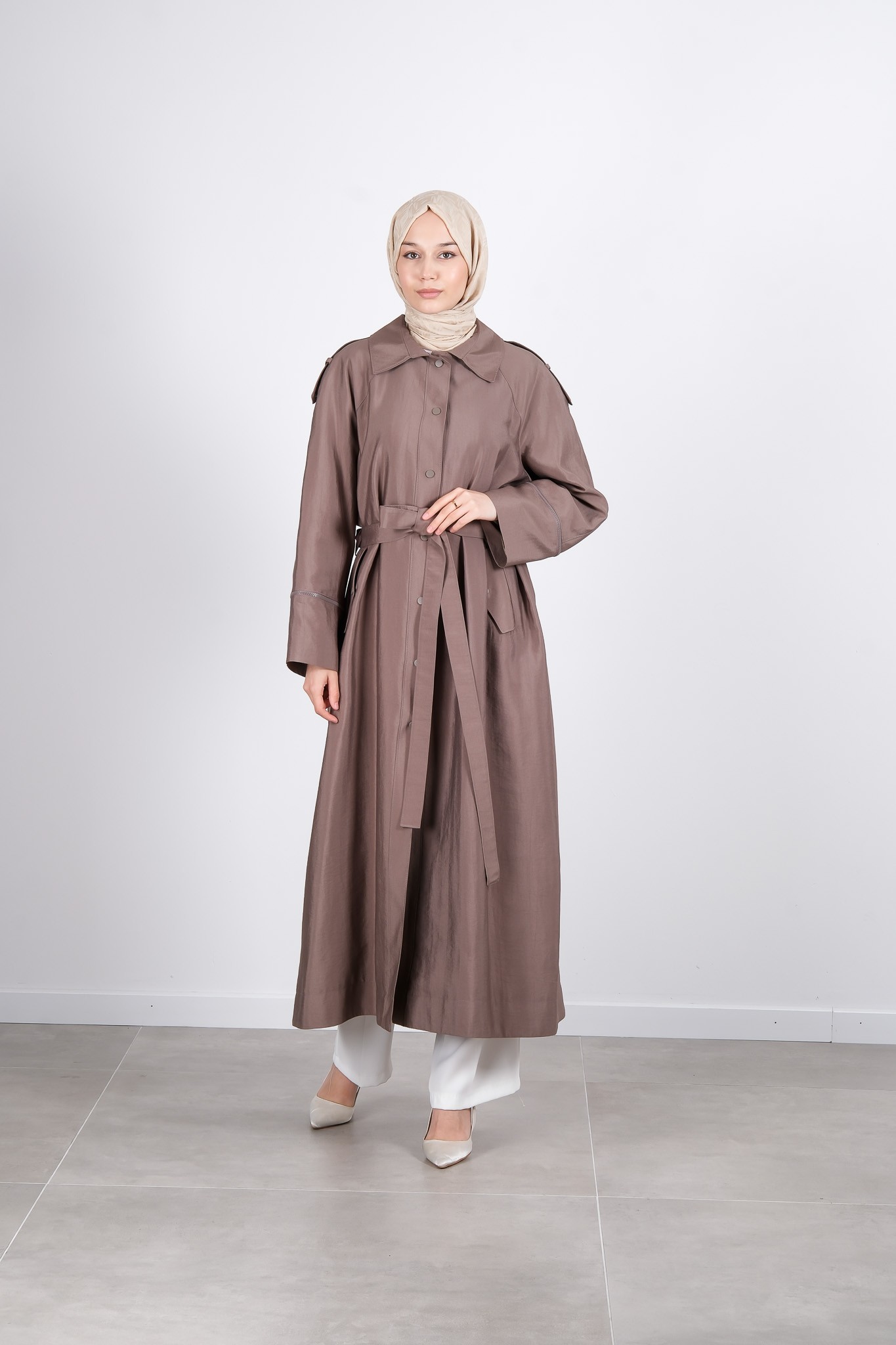 W-26-813 MASSİMO DONNA KAP - Vizon