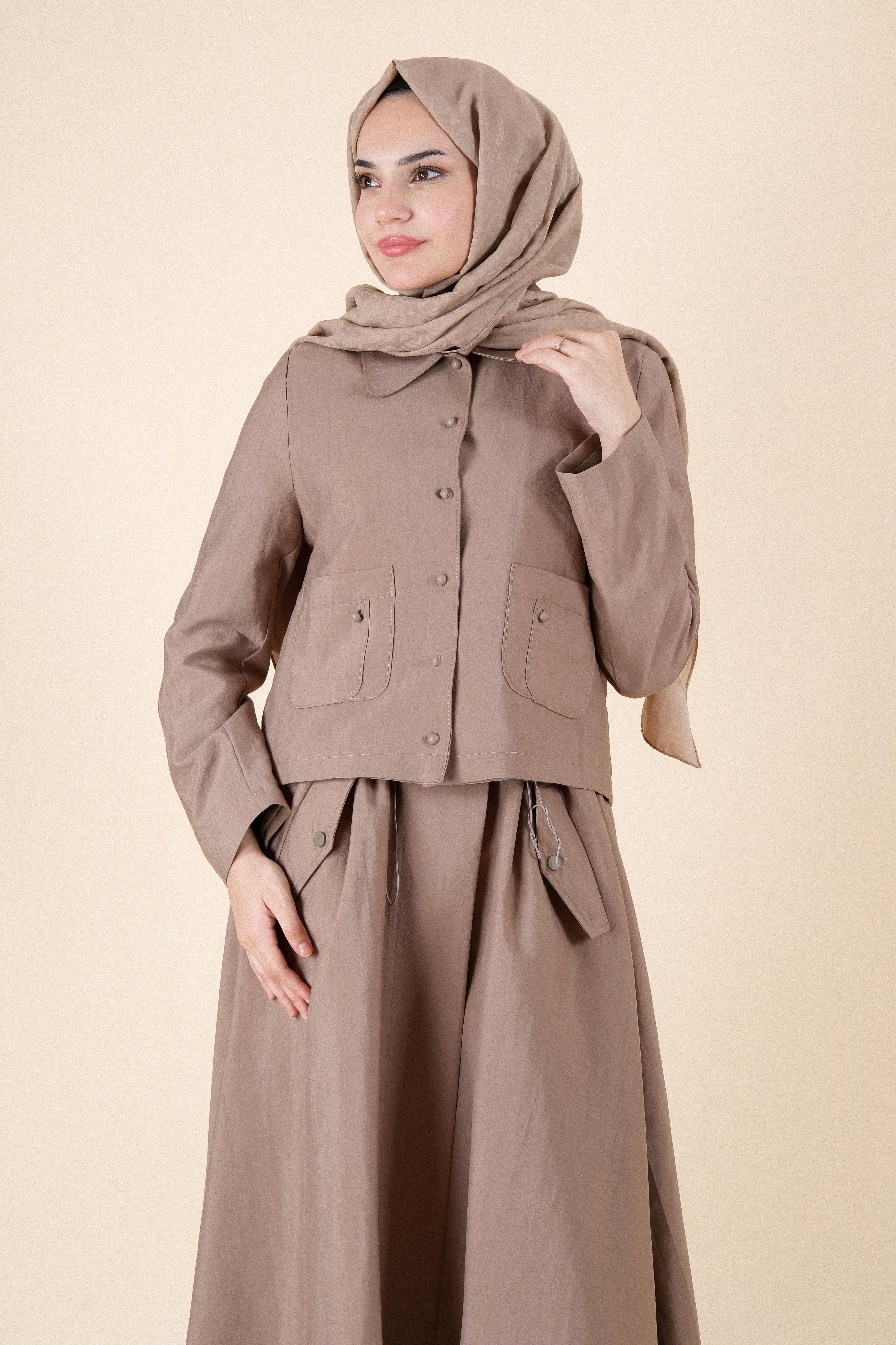 w-25-264 massimo donna ceket - Vizon