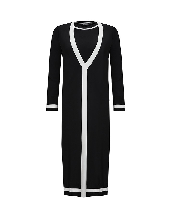 0003 MISS DALIDA CARDIGAN SET - Black