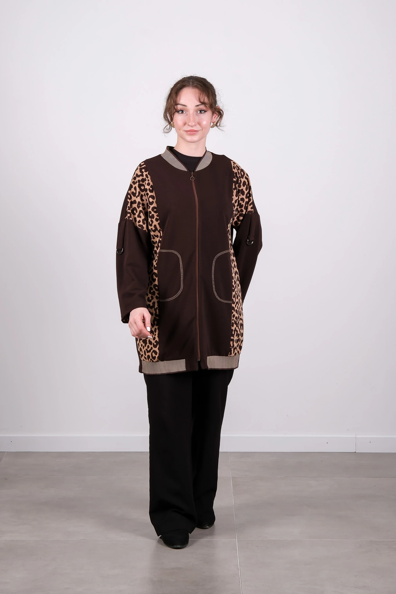 6098 LOOK CEKET - KAHVE-CAMEL