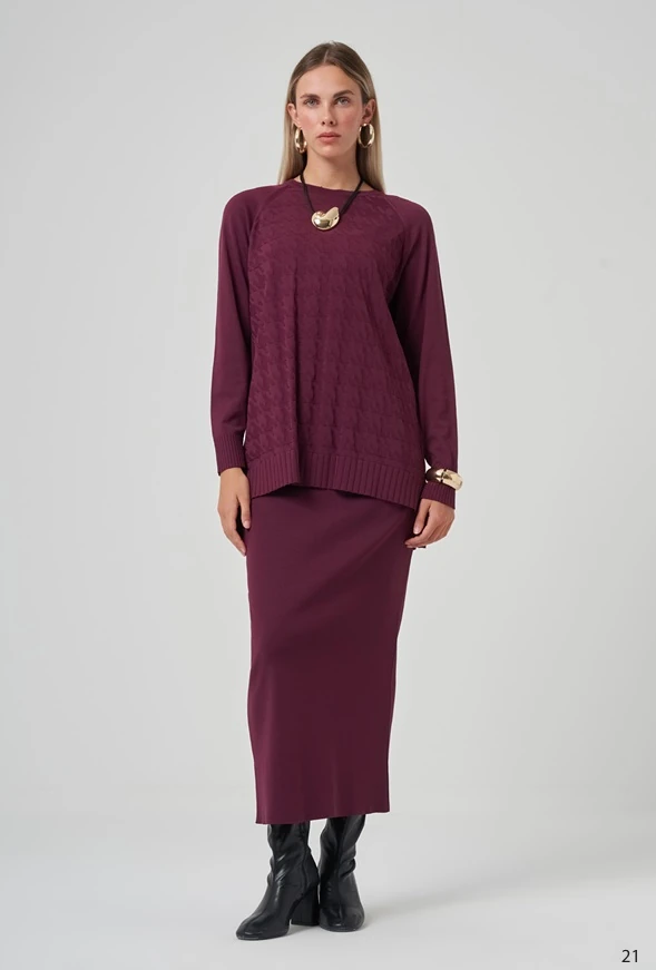 1350 NUSS TAKIM - Burgundy