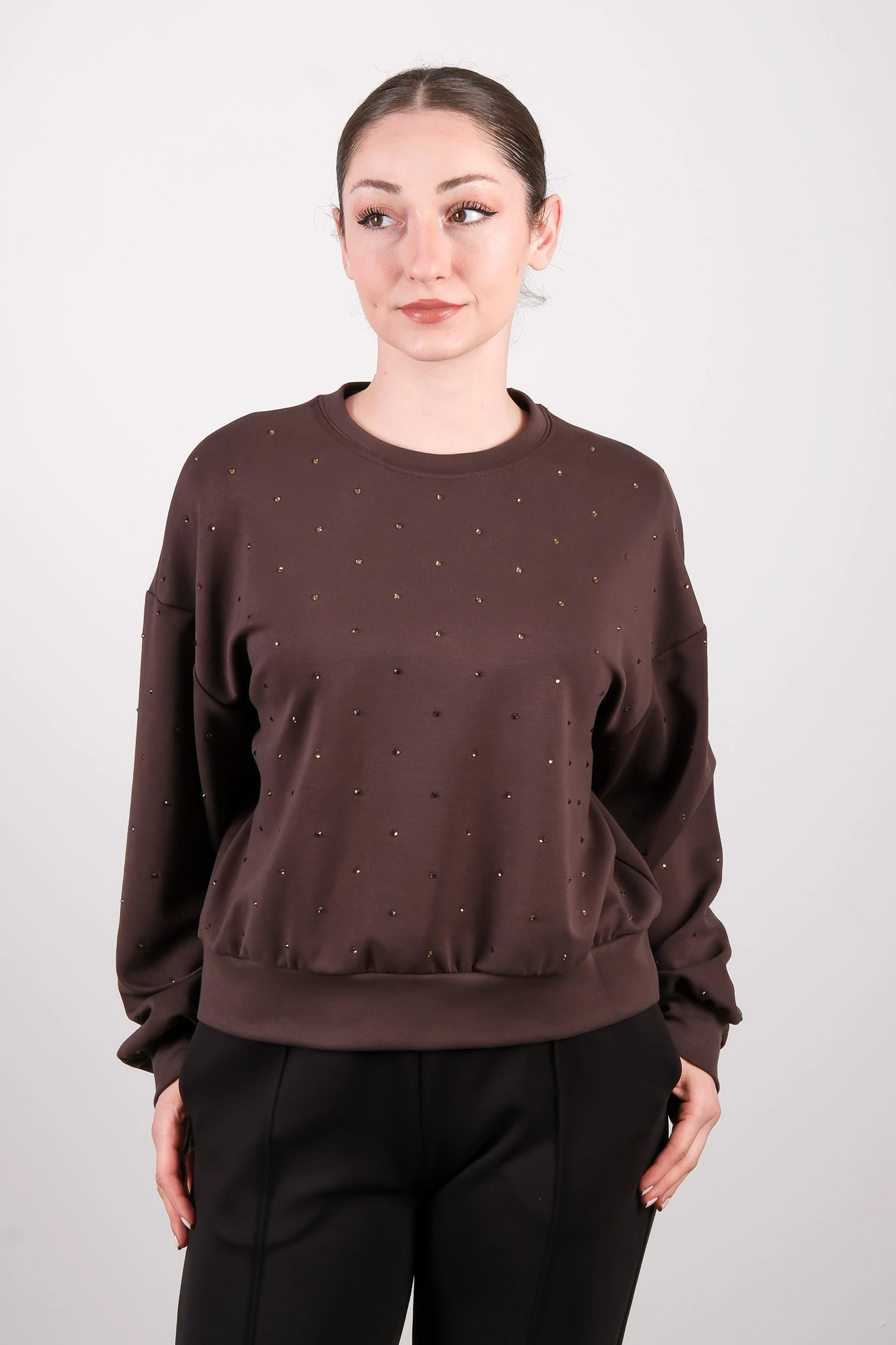 65354 ON TRİKO KAZAK - Kahverengi