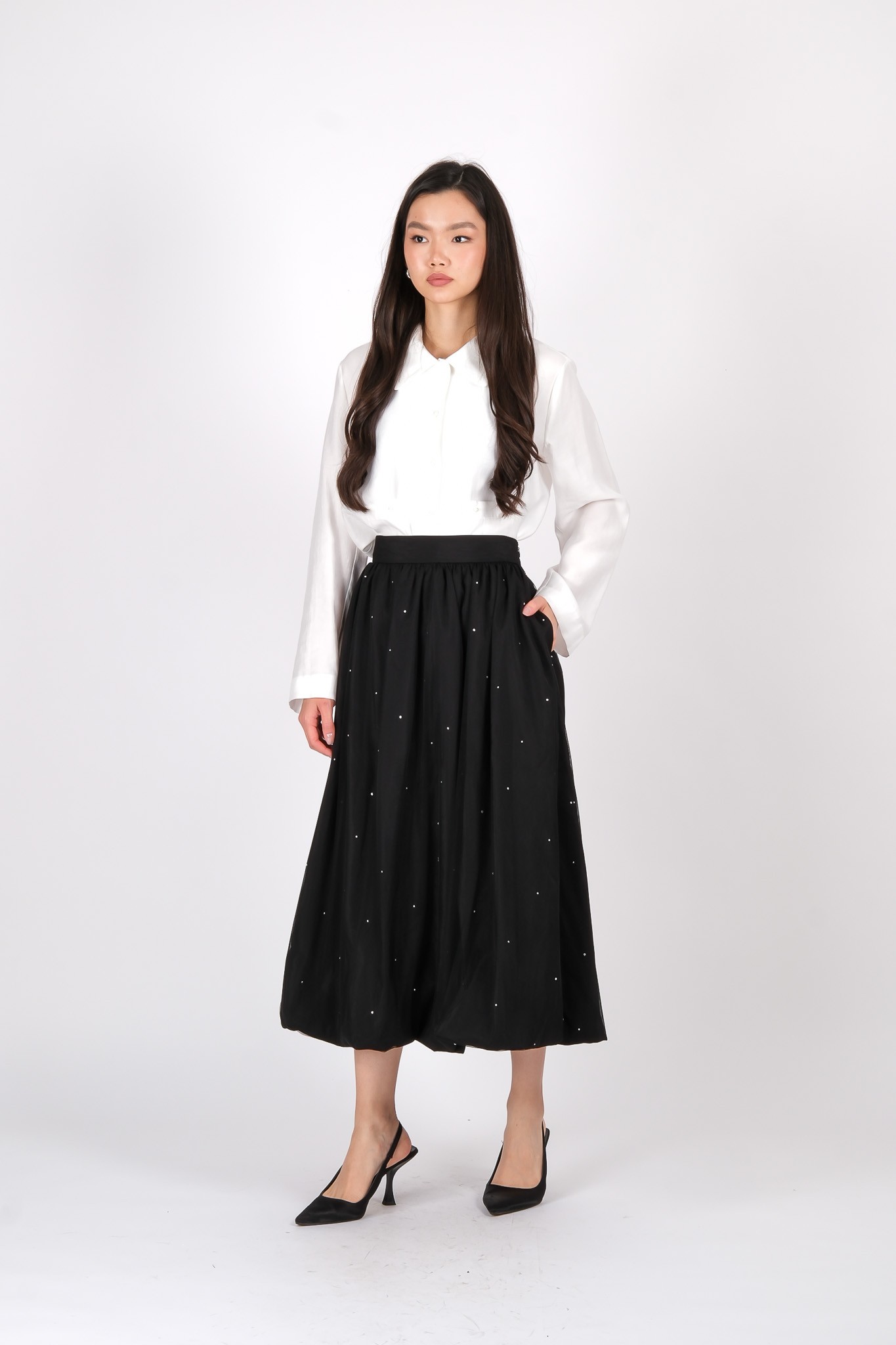 S-25-408 MASSİMO DONNA ETEK - Siyah