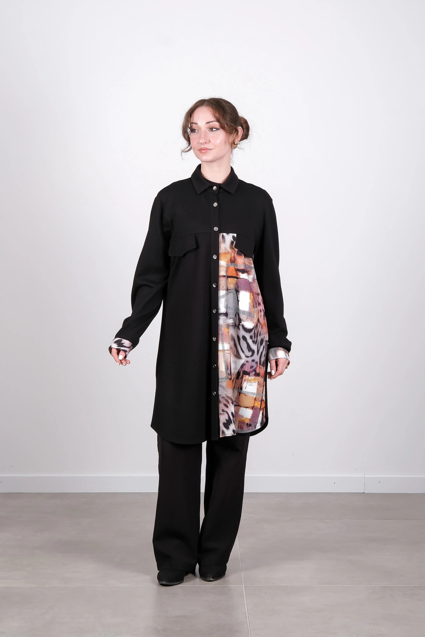 5858 LOOK GÖMLEK - Black