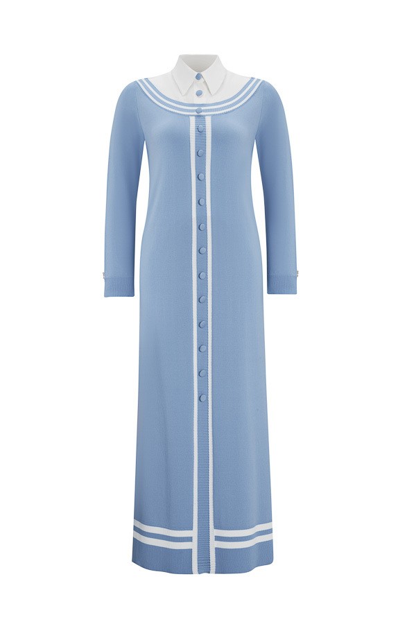 4038 MISS DALIDA DRESS - Blue