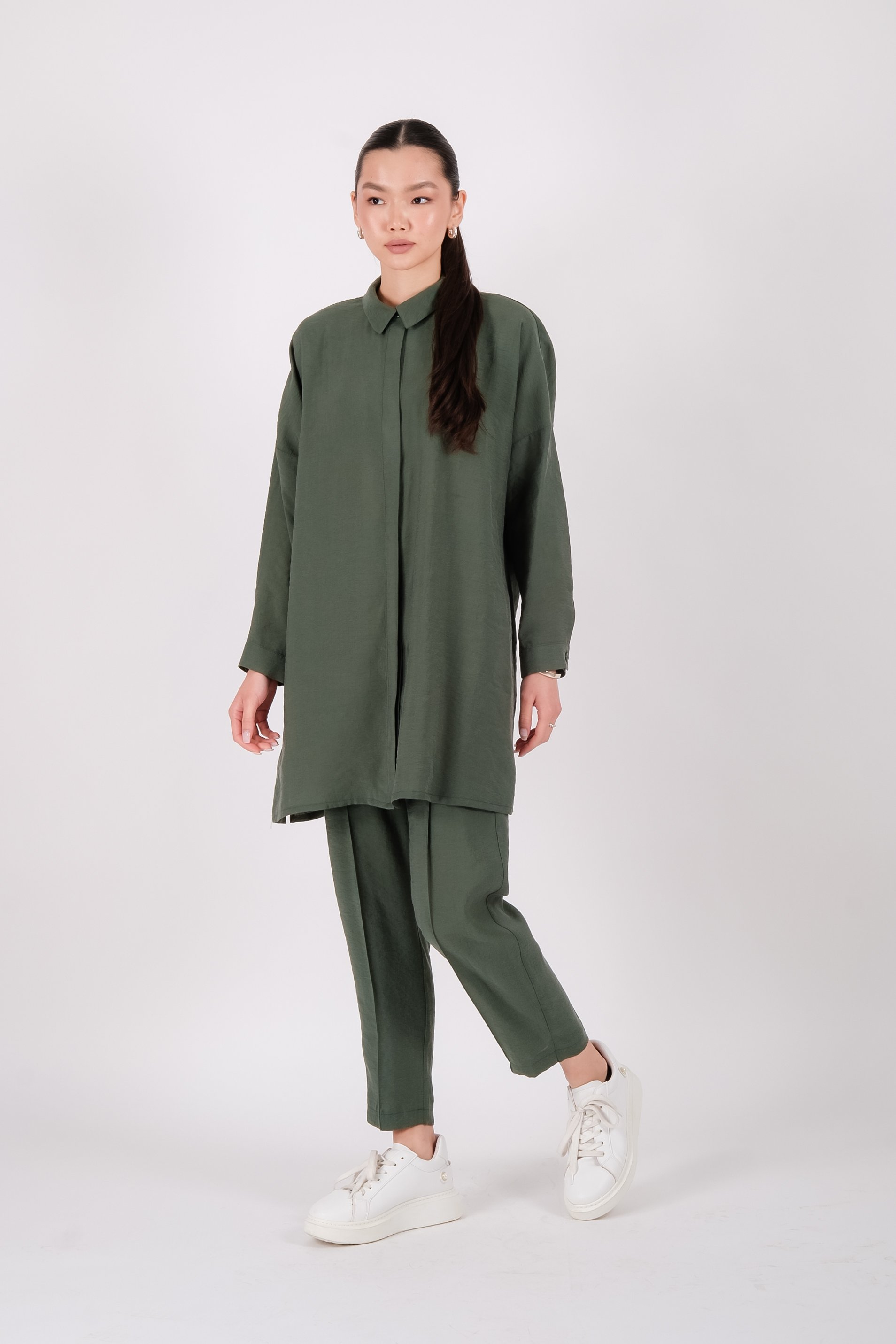 S-25-315 MASSİMO DONNA PANTOLON - Yeşil
