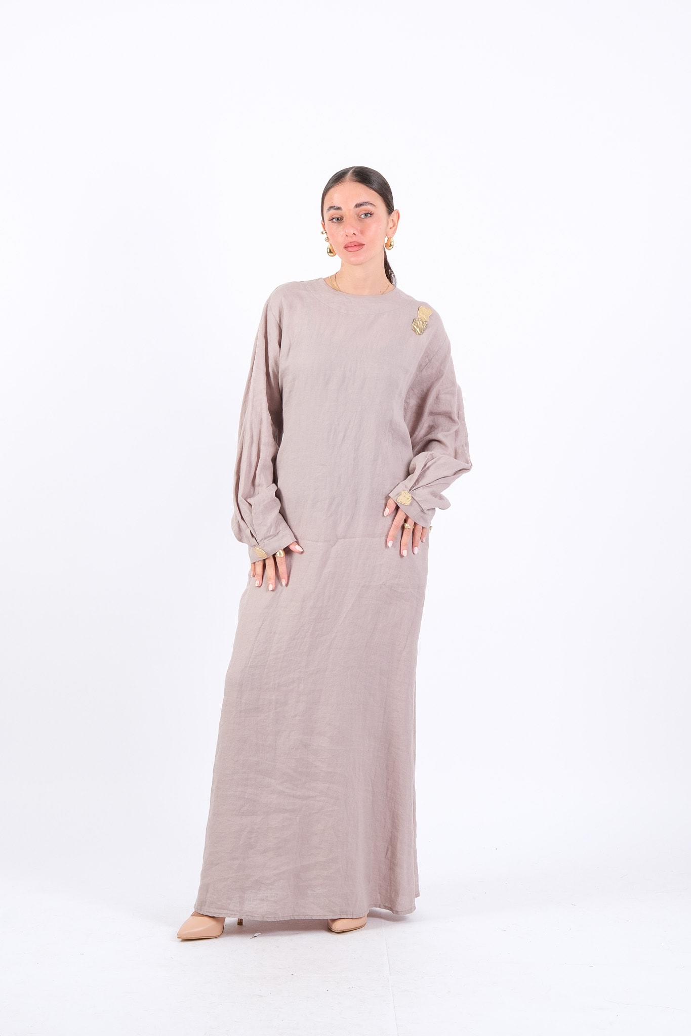 4064 MISS DALIDA DRESS - Mink
