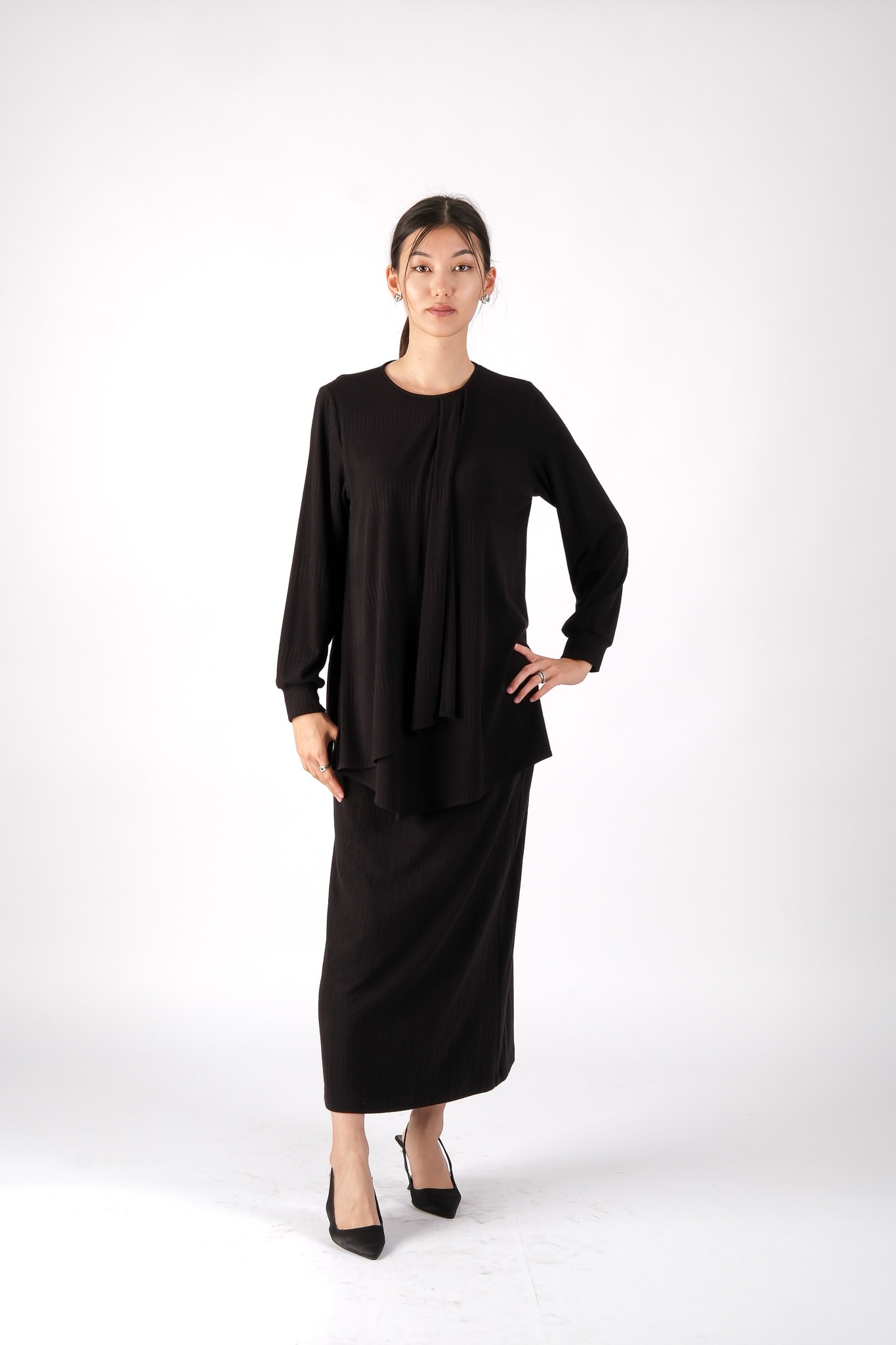 W-26-203 MASSİMO DONNA BLUZ - Black