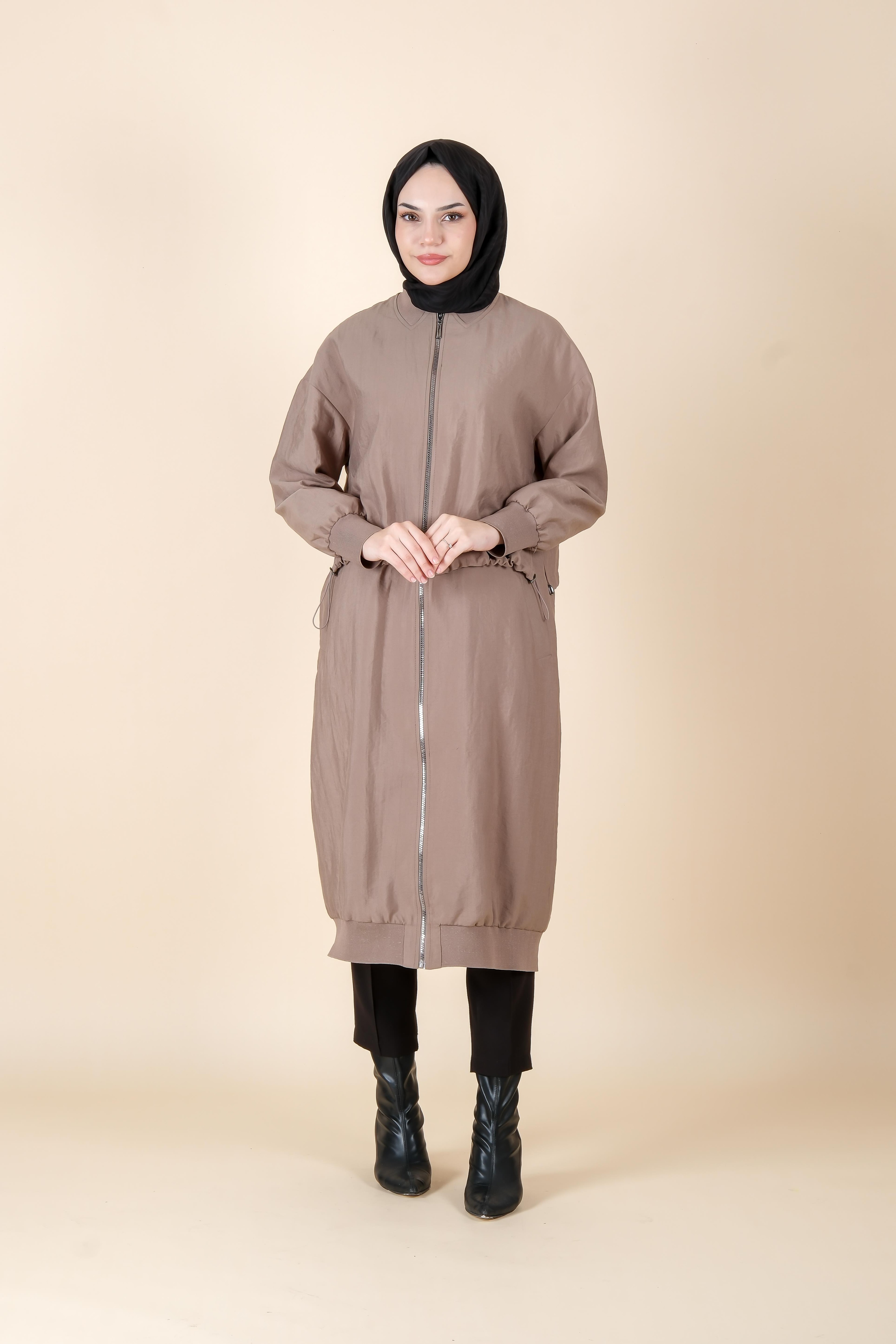 W-25-807 MASSİMO DONNA BOMBER DETAILED COAT