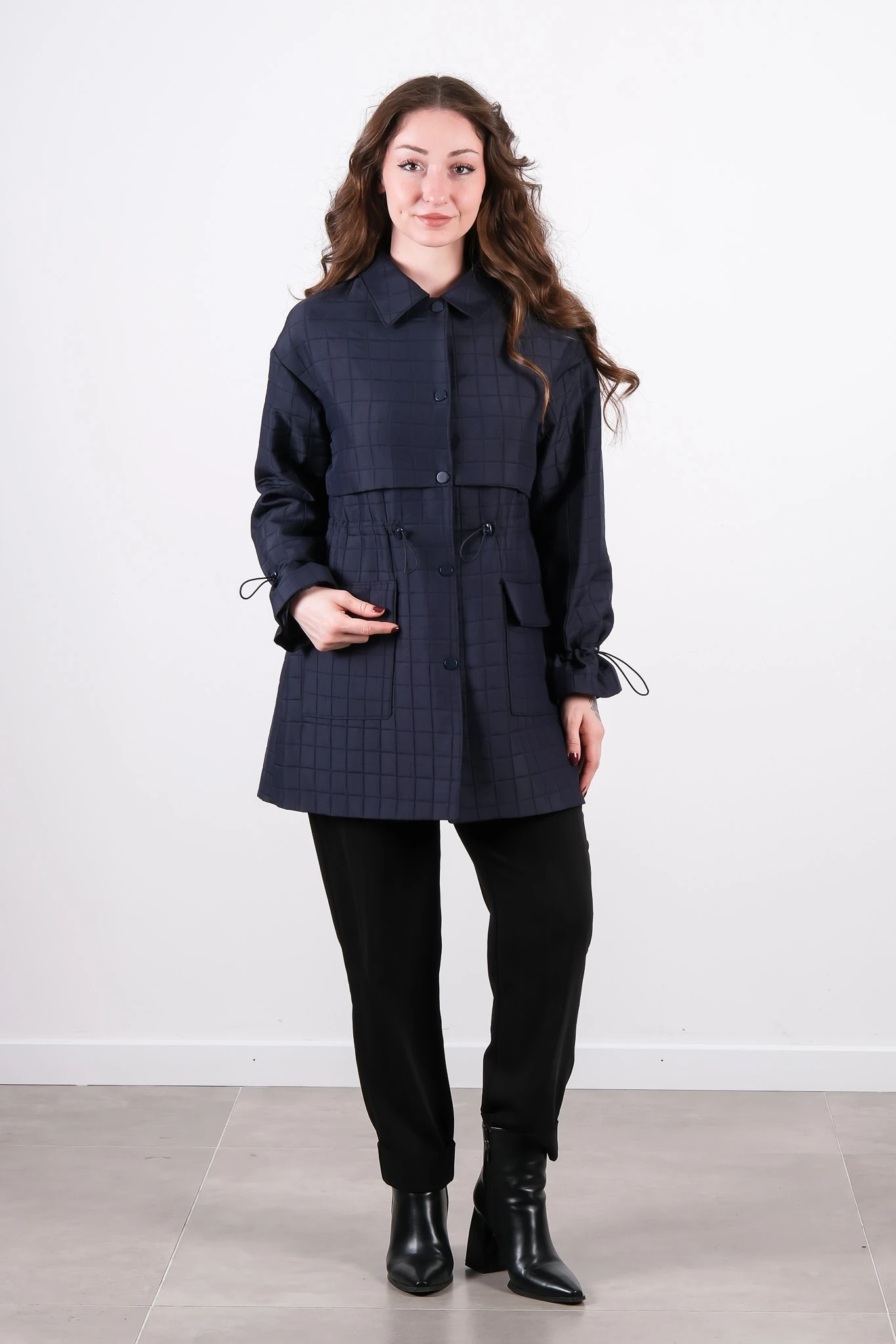 W-26-803 MASSİMO DONNA CEKET - Navy blue