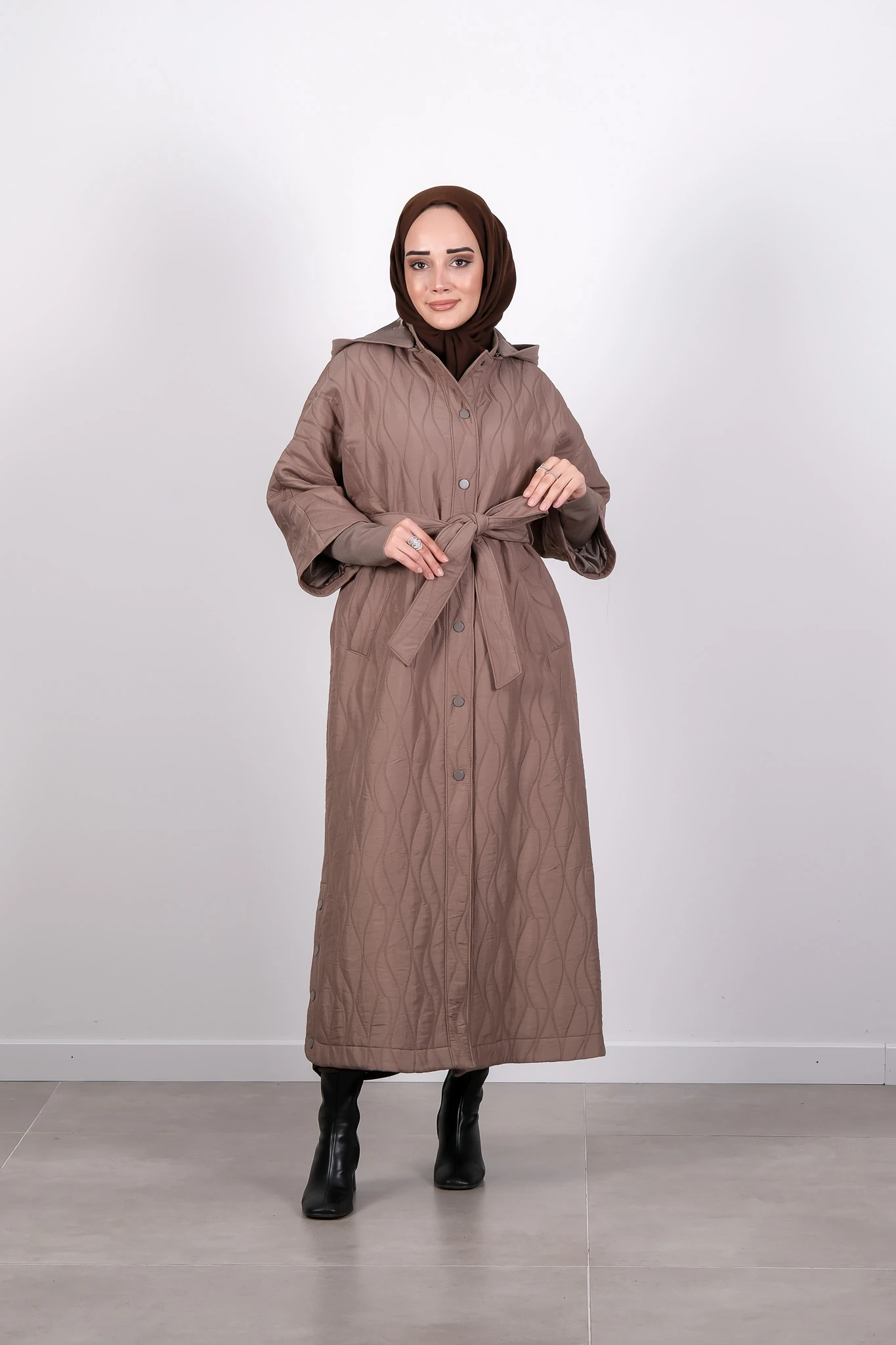 W-26-836 MASSİMO DONNA KAP - Mink