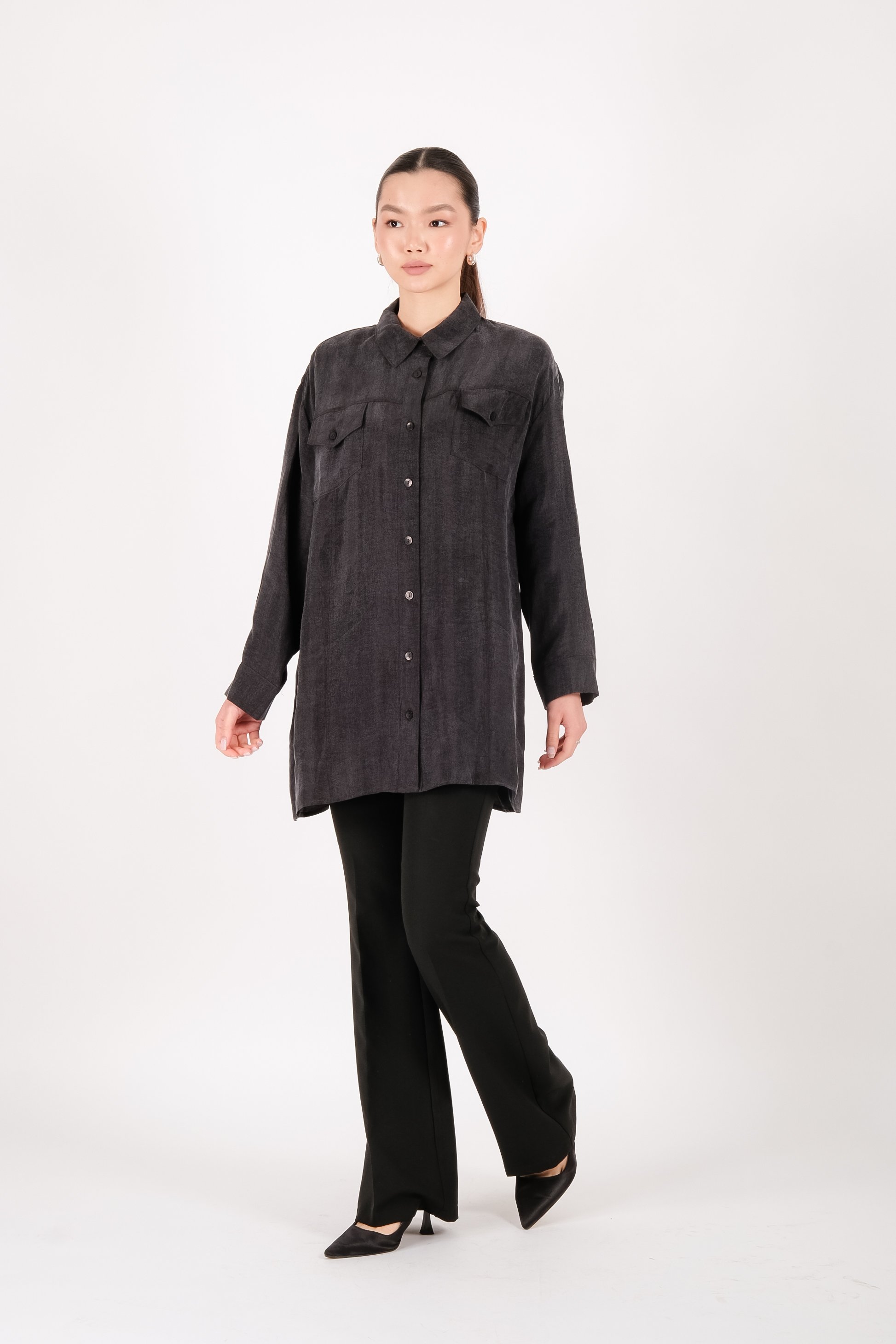 S-25-208 MASSİMO DONNA TUNİK - Siyah