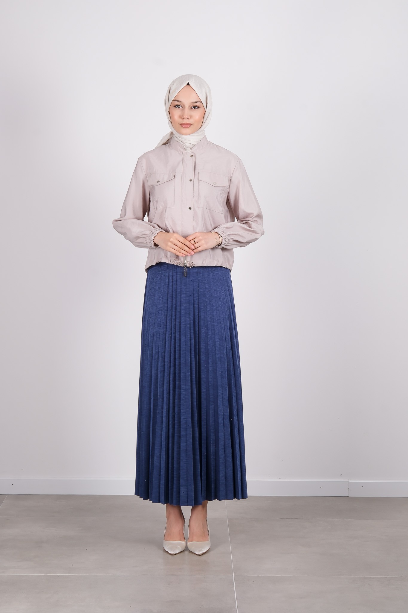 S-25-403 MASSİMO DONNA ETEK - Indigo