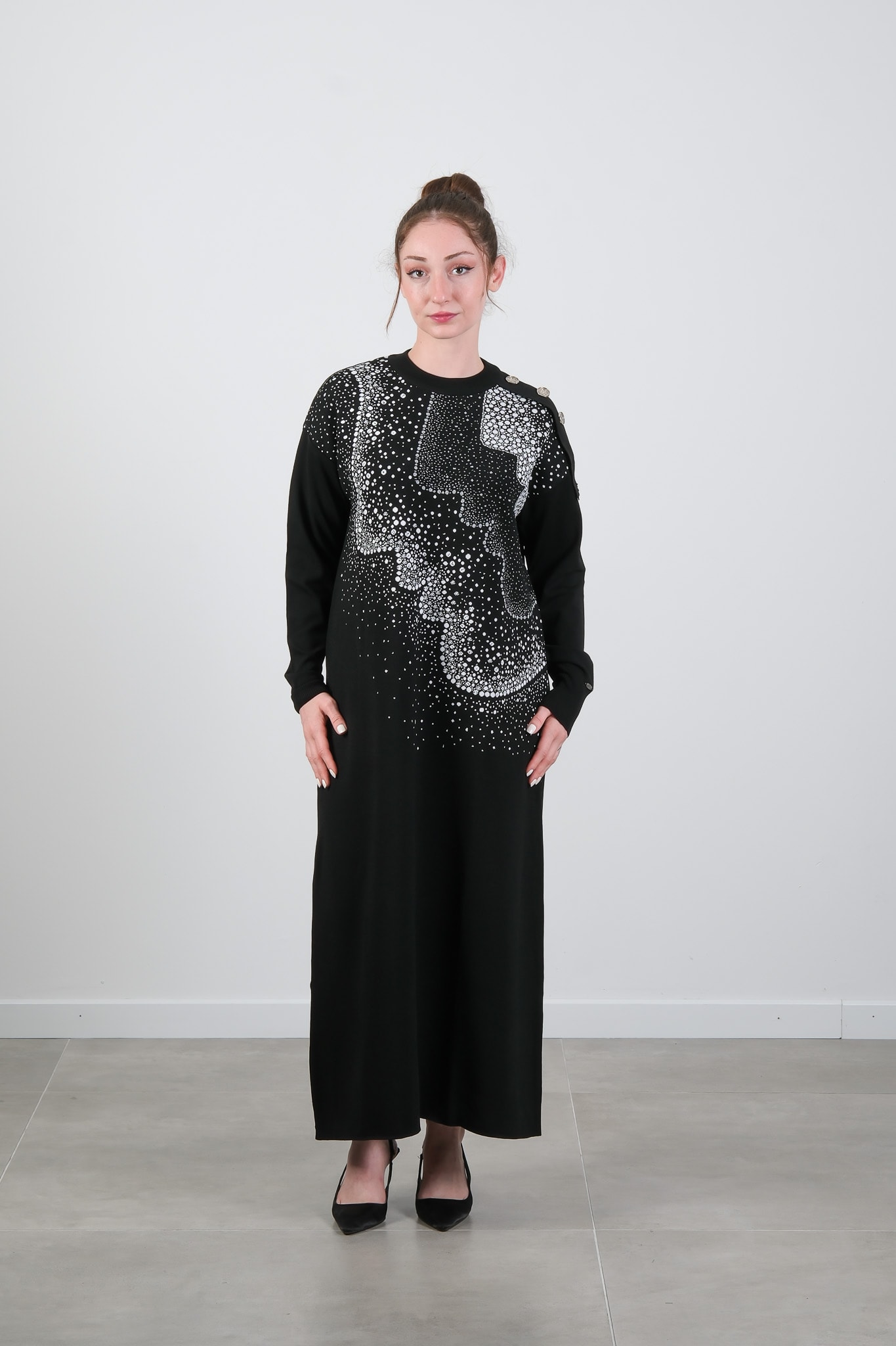 MİSS 272 MİSSWHENCE ELBİSE - Black