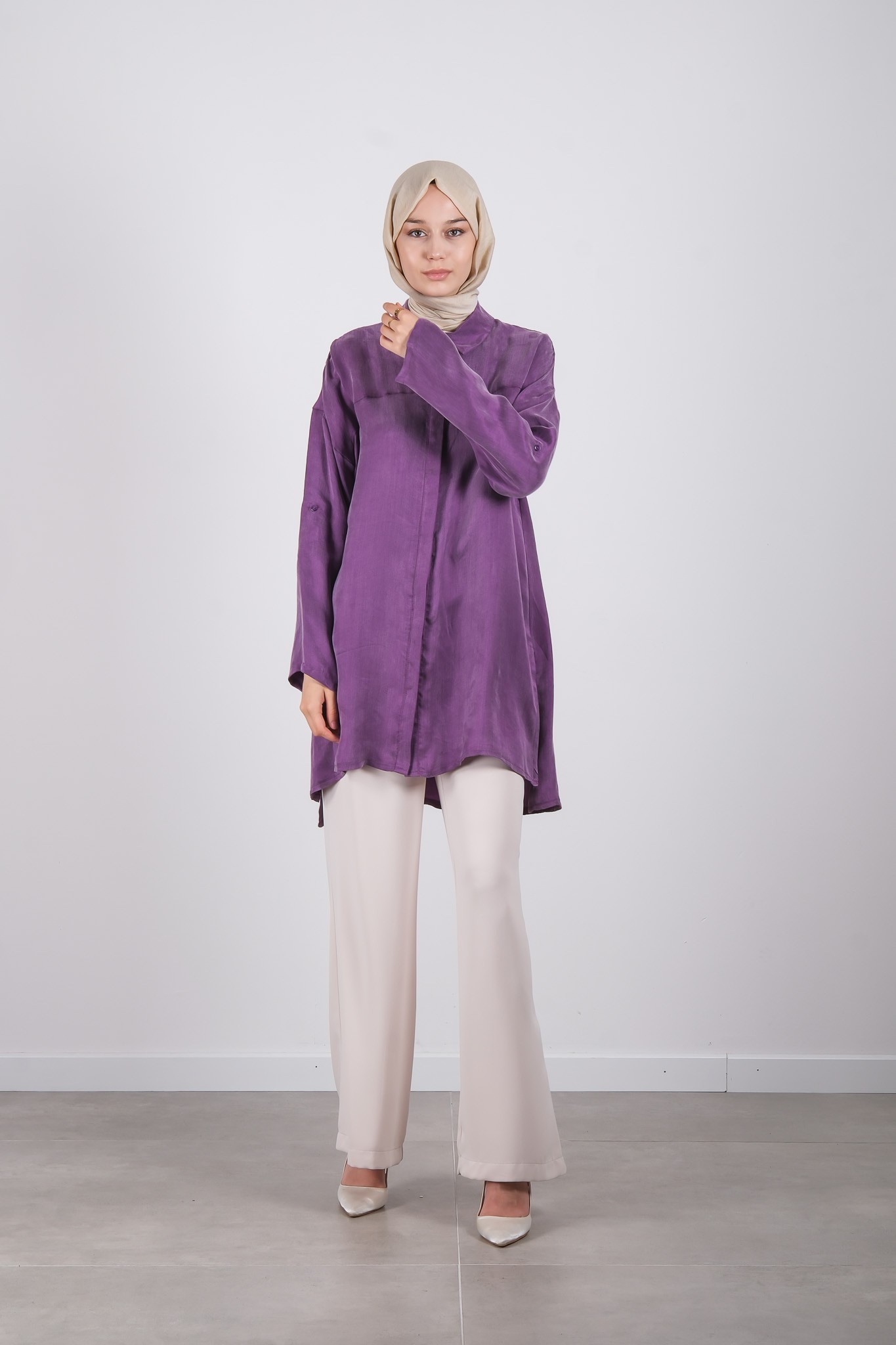 S-25-239 MASSİMO DONNA TUNİK - Lila