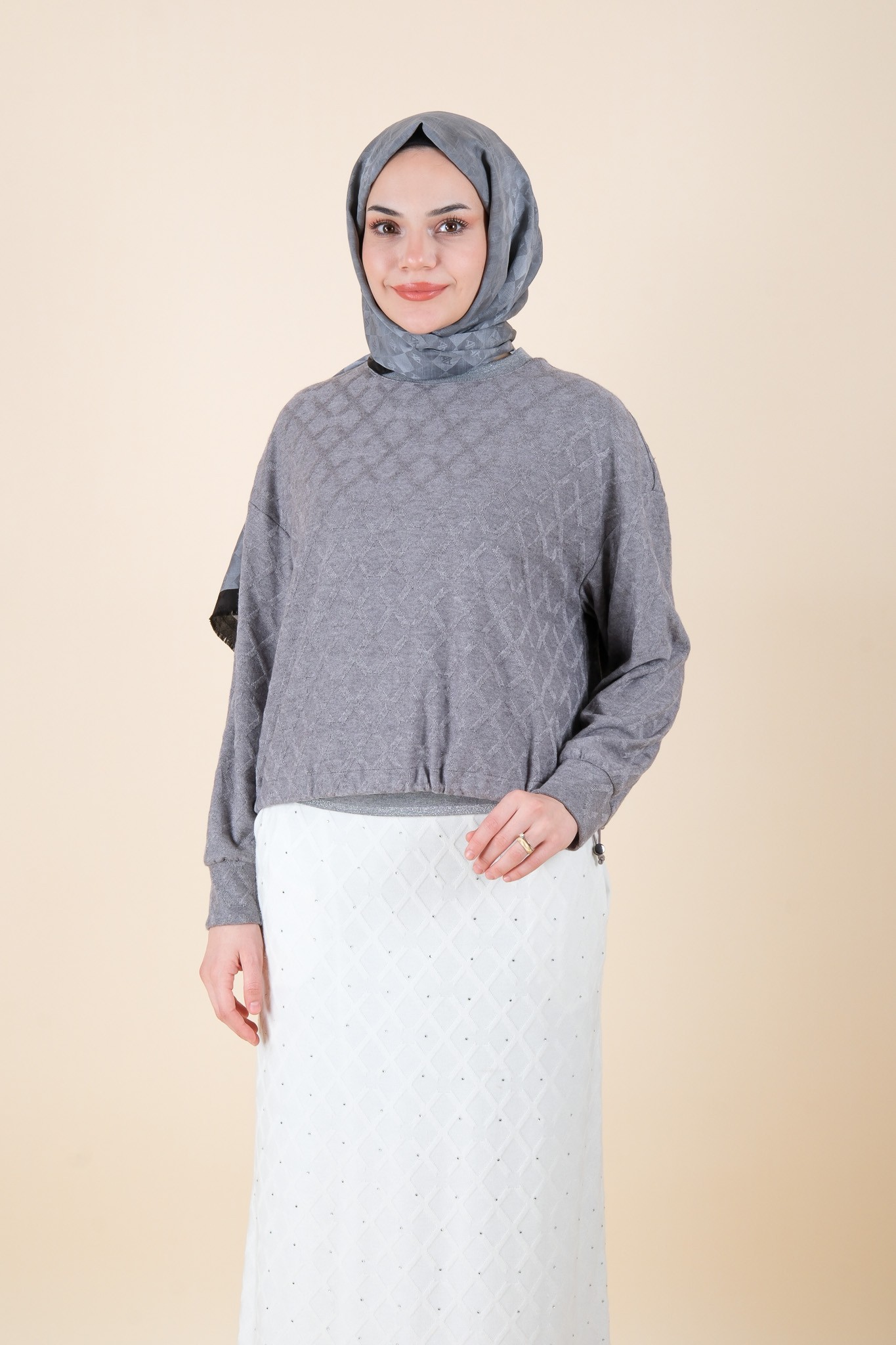 w-25-117 massimo donna bluz - Gri