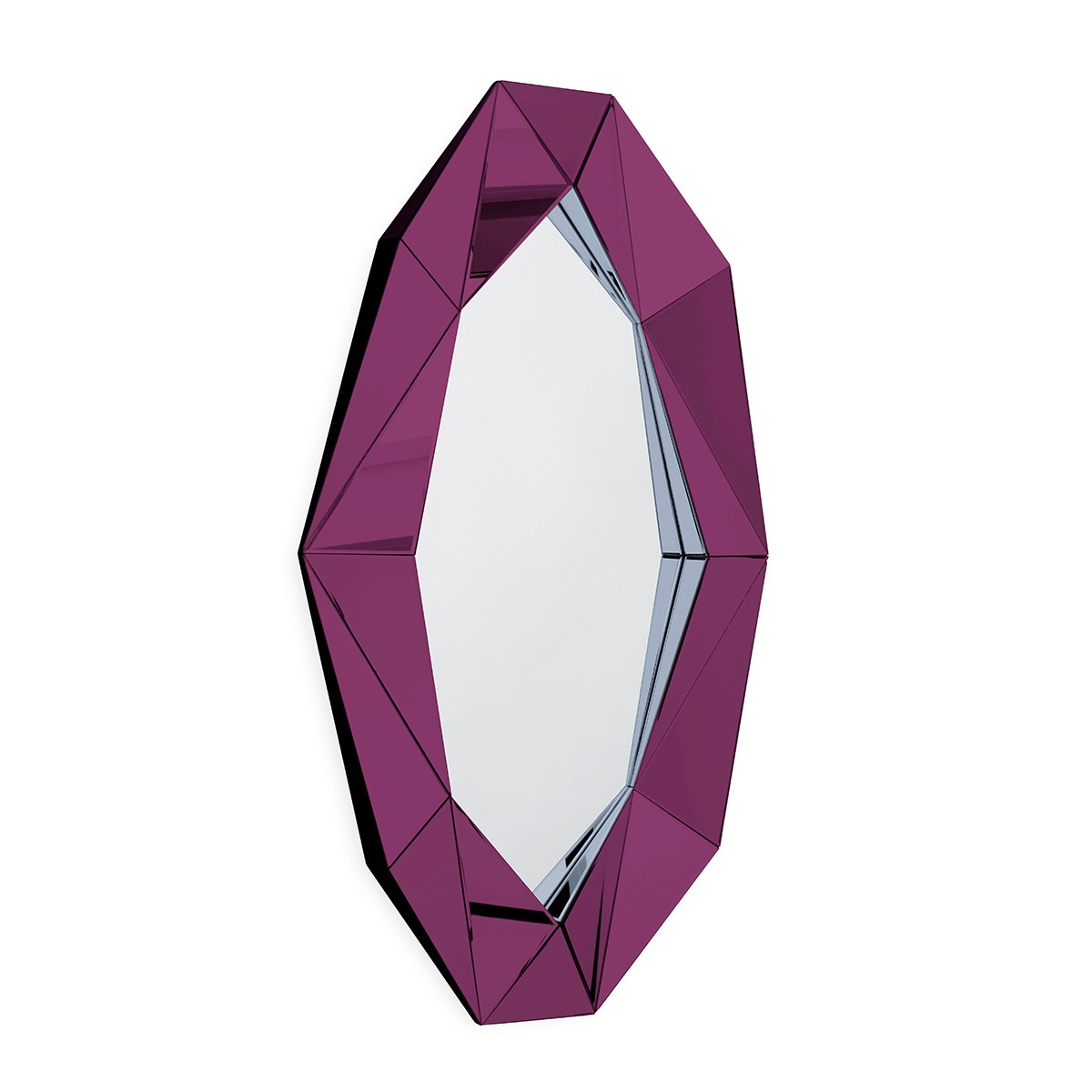 Diamond XL Mirror - Burgundy