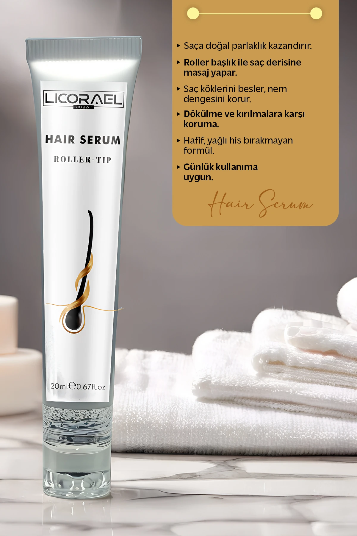 SAÇ SERUMU - ROLLER BAŞLIKLI HAIR SERUM