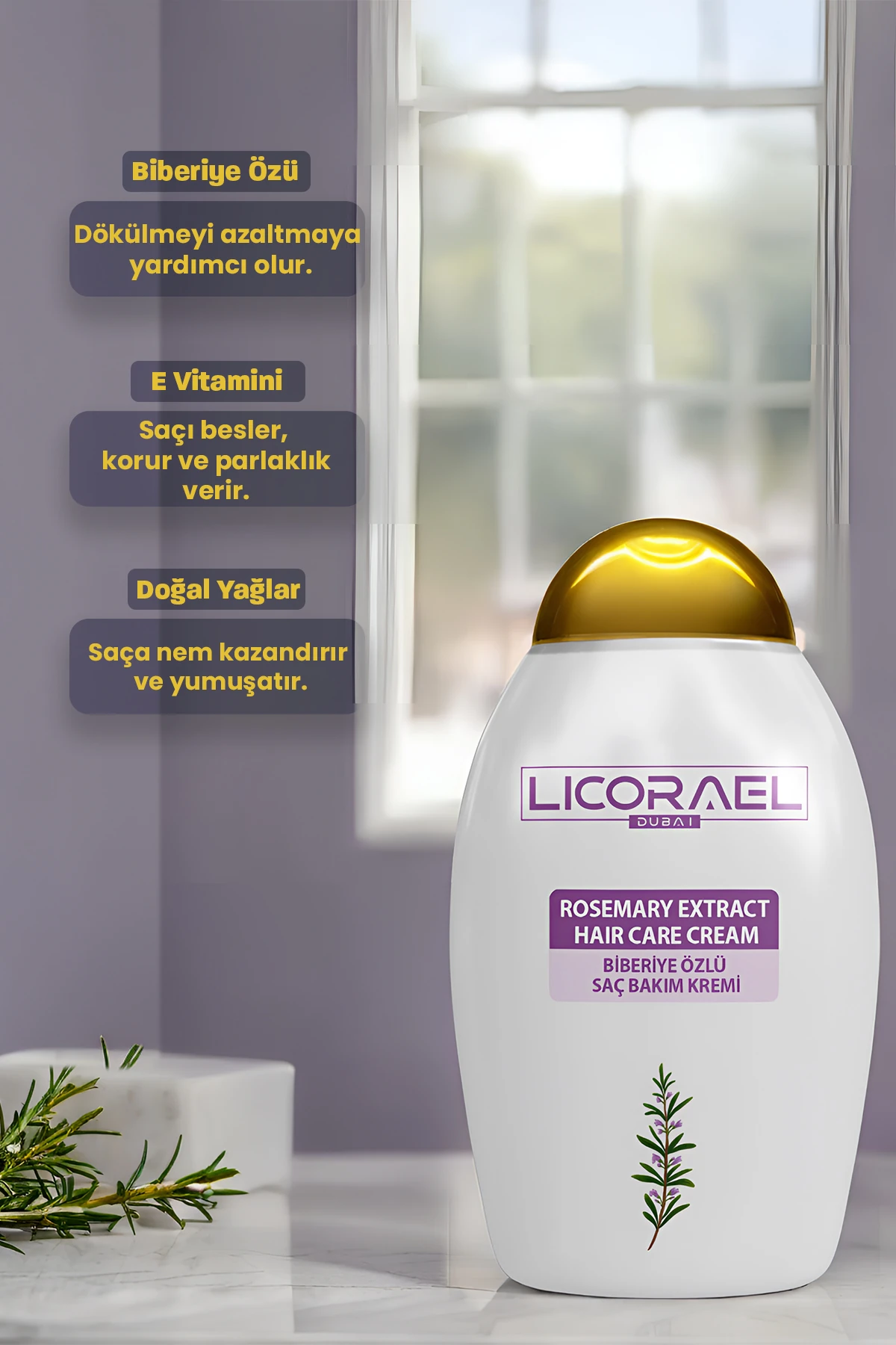 Biberiye Özlü Saç Bakım Kremi 200ml