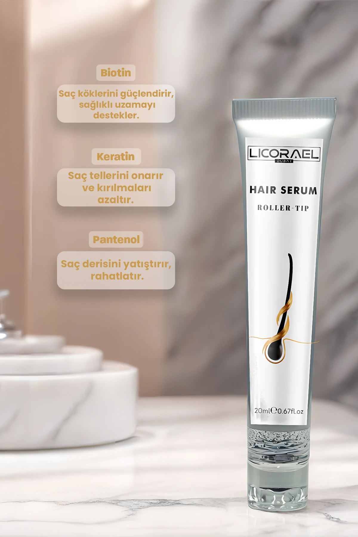 SAÇ SERUMU - ROLLER BAŞLIKLI HAIR SERUM