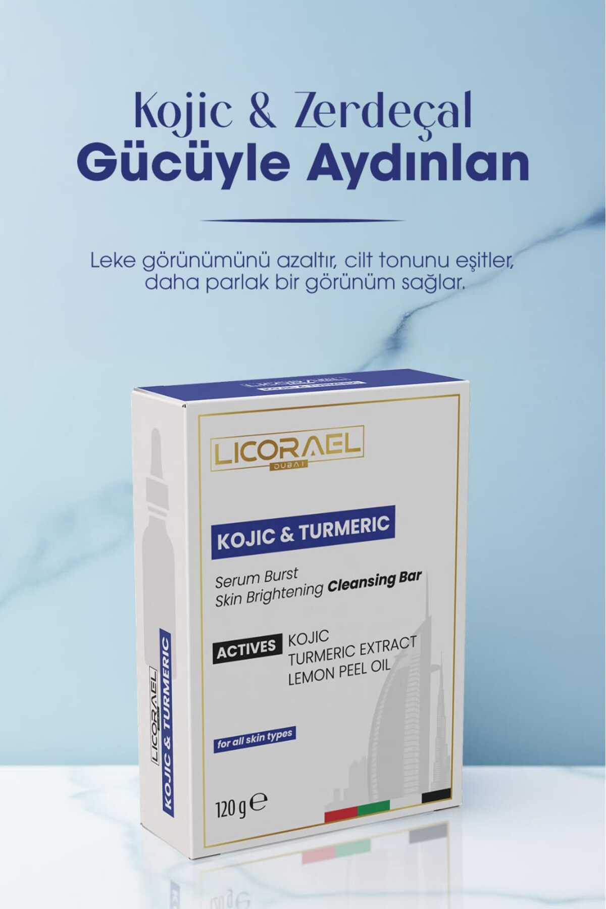 Kojic Asit Sabunu, Zerdeçal Ve Kojik Asit Etkisi İle Leke Karşıtı KOJIC & TURMERIC 120 gr SABUN
