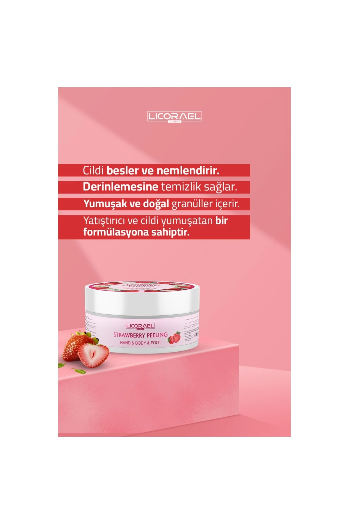 Peeling Çilek Aromalı 150ml