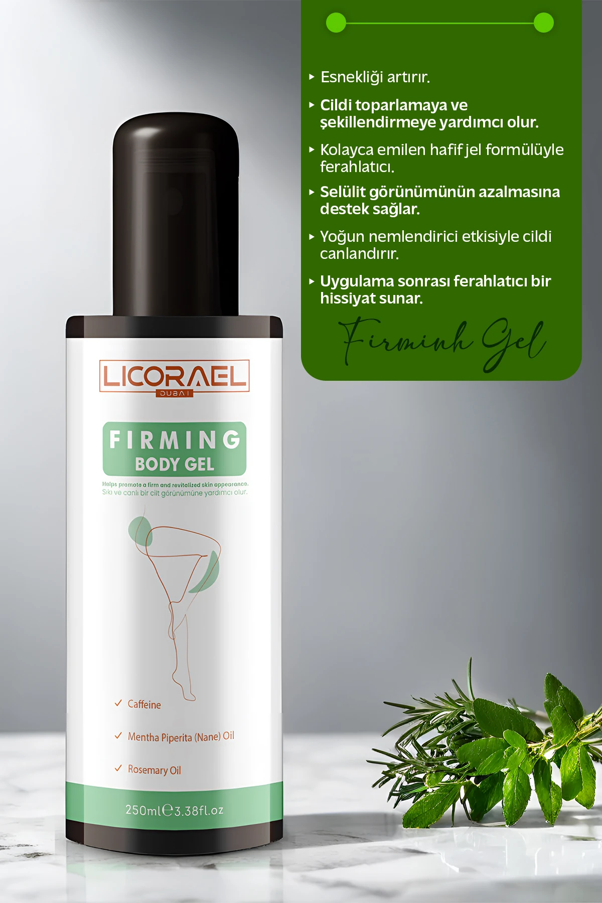 Selülit ve Çatlak Karşıtı Bölgesel İncelme ve Sıkılaştırıcı Jel-FIRMING BODY GEL
