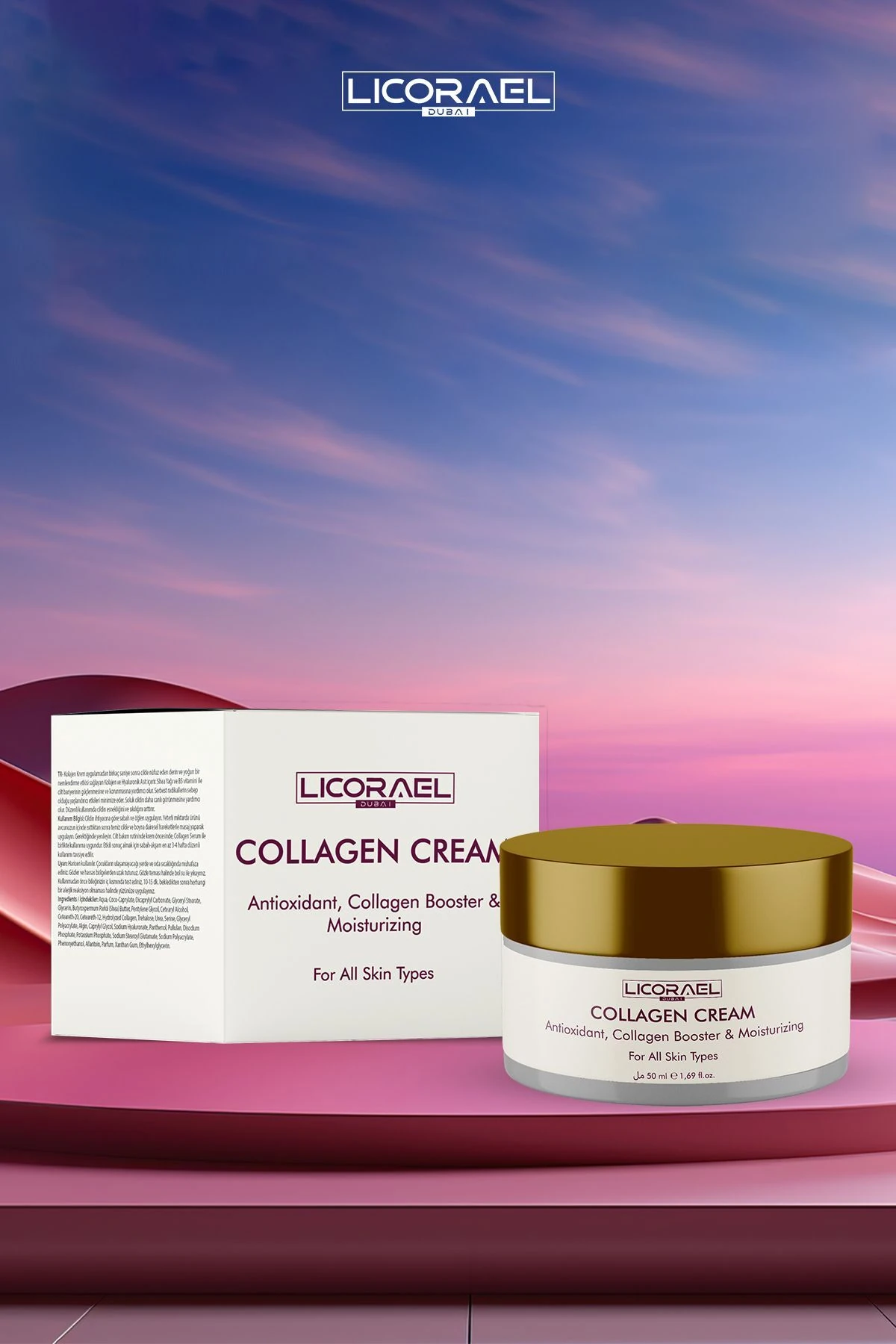 Collagen Cream Kırışıklık Karşıtı Günlük Bakım Kremi 50ml