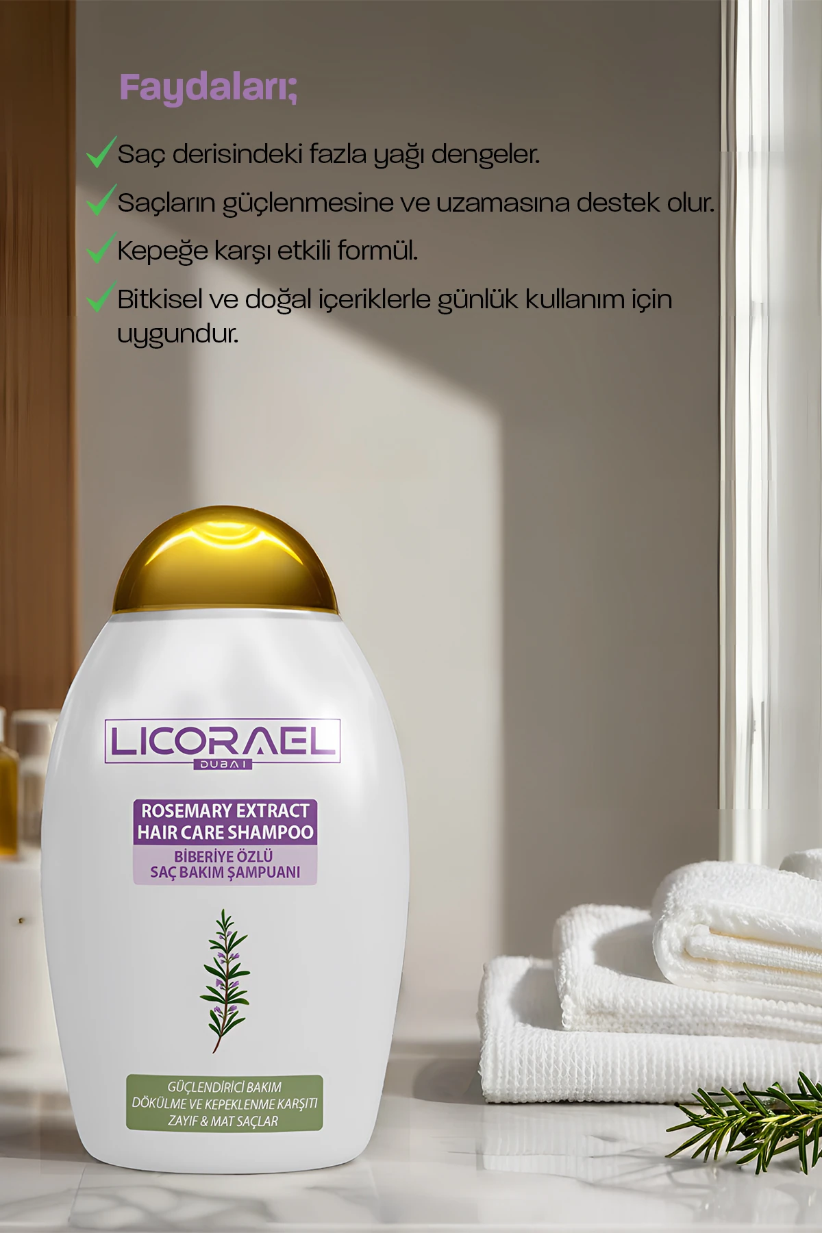 BİBERİYE ÖZLÜ SAÇ BAKIM ŞAMPUANI