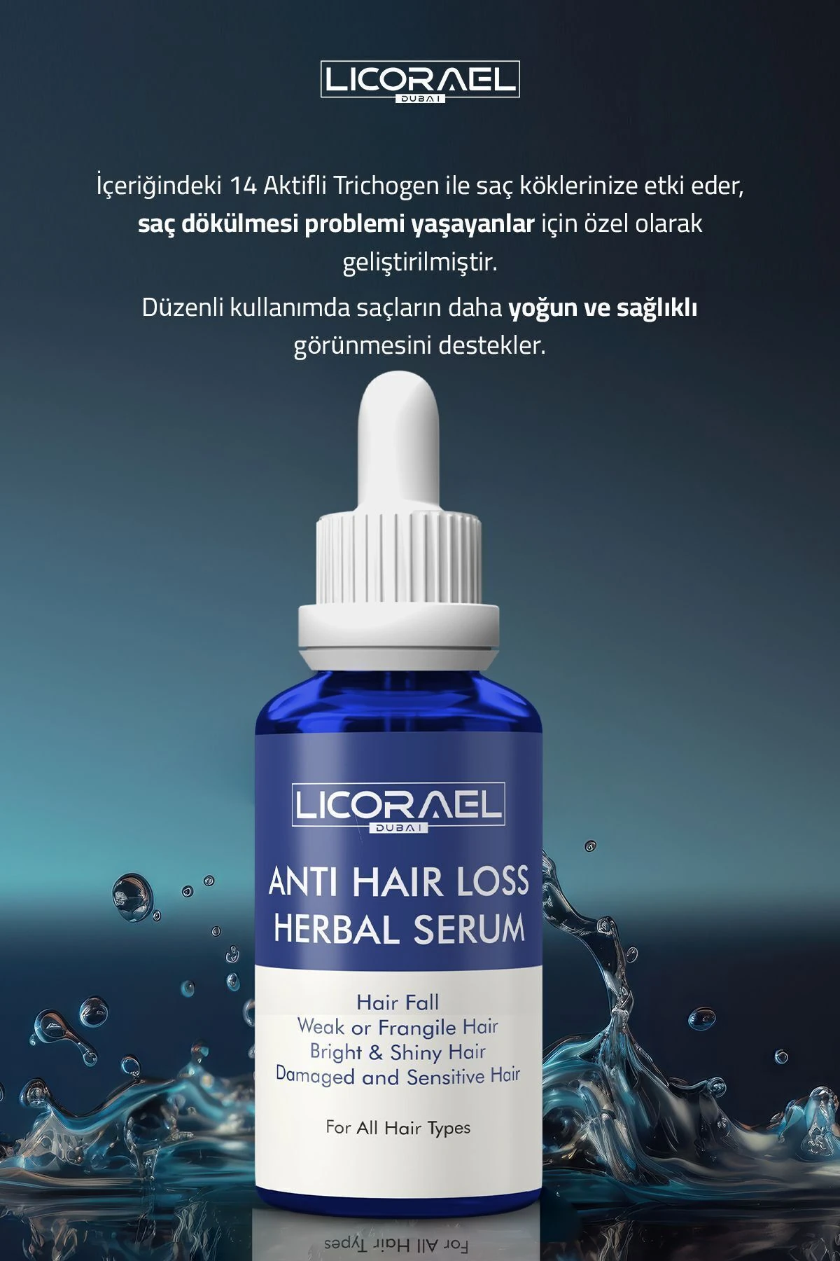 Anti Haır Loss Herbal Serum Saç Dökülmesine Karşı Bitkisel Serum 50ml