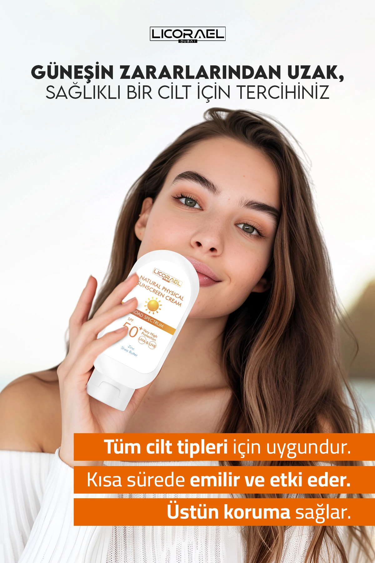 ☀️ Licorael Dubai Dokunuşuyla Cildiniz Güvende: Güneş Kremi Seçiminde Lüks ve Koruma Bir Arada