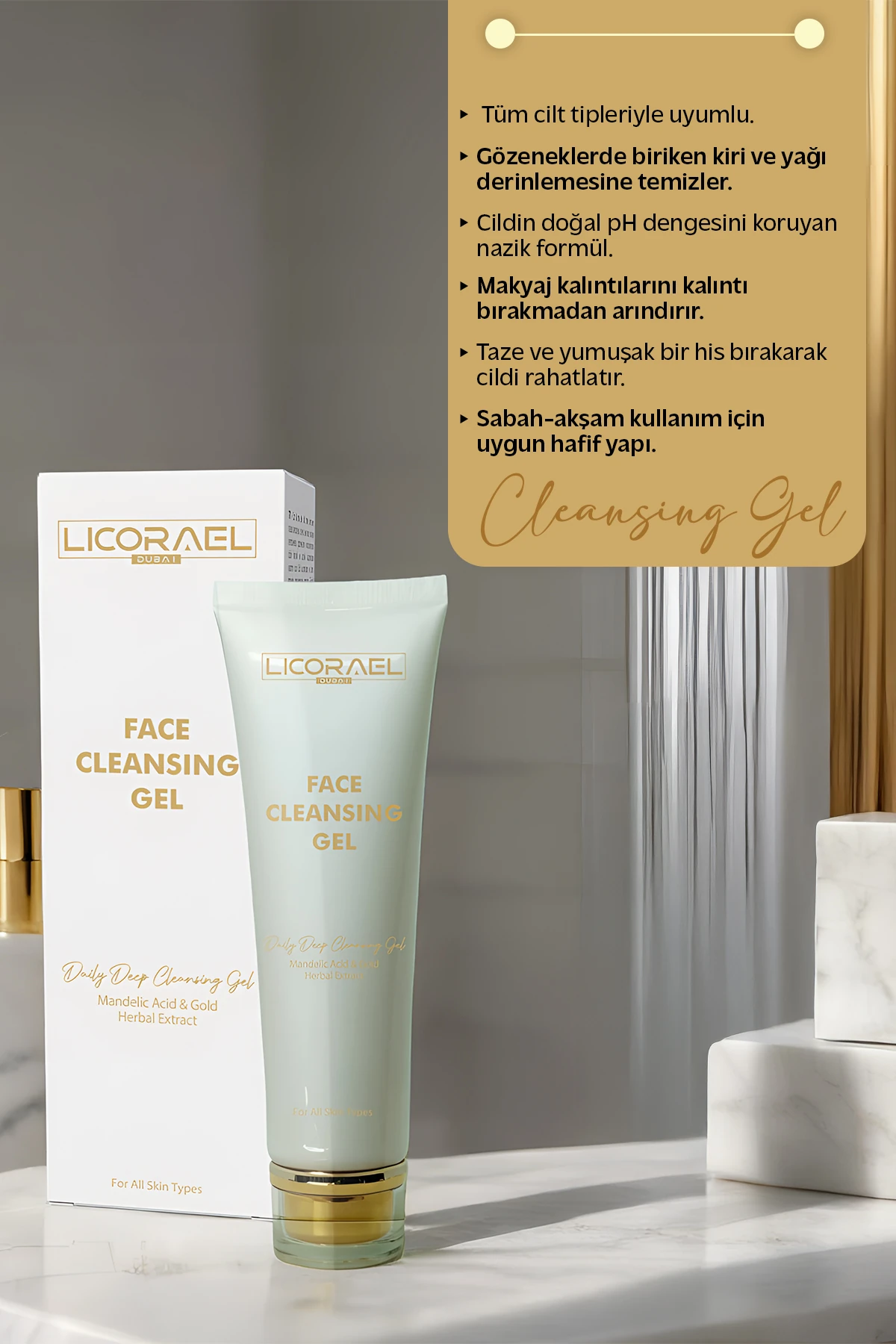24K YÜZ TEMİZLEME JELİ