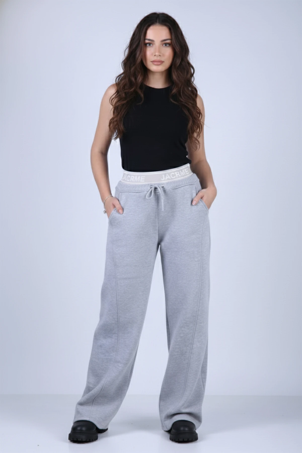 Beli Lastikli Üç İplik Eşofman Altı