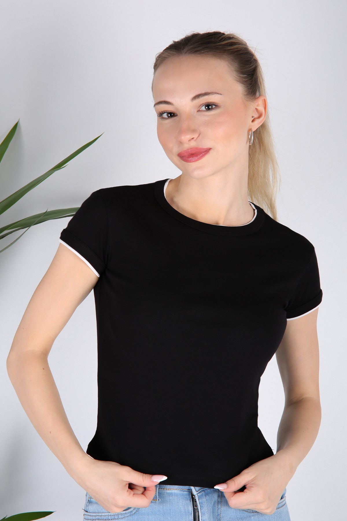 Kontrast T-Shirt
