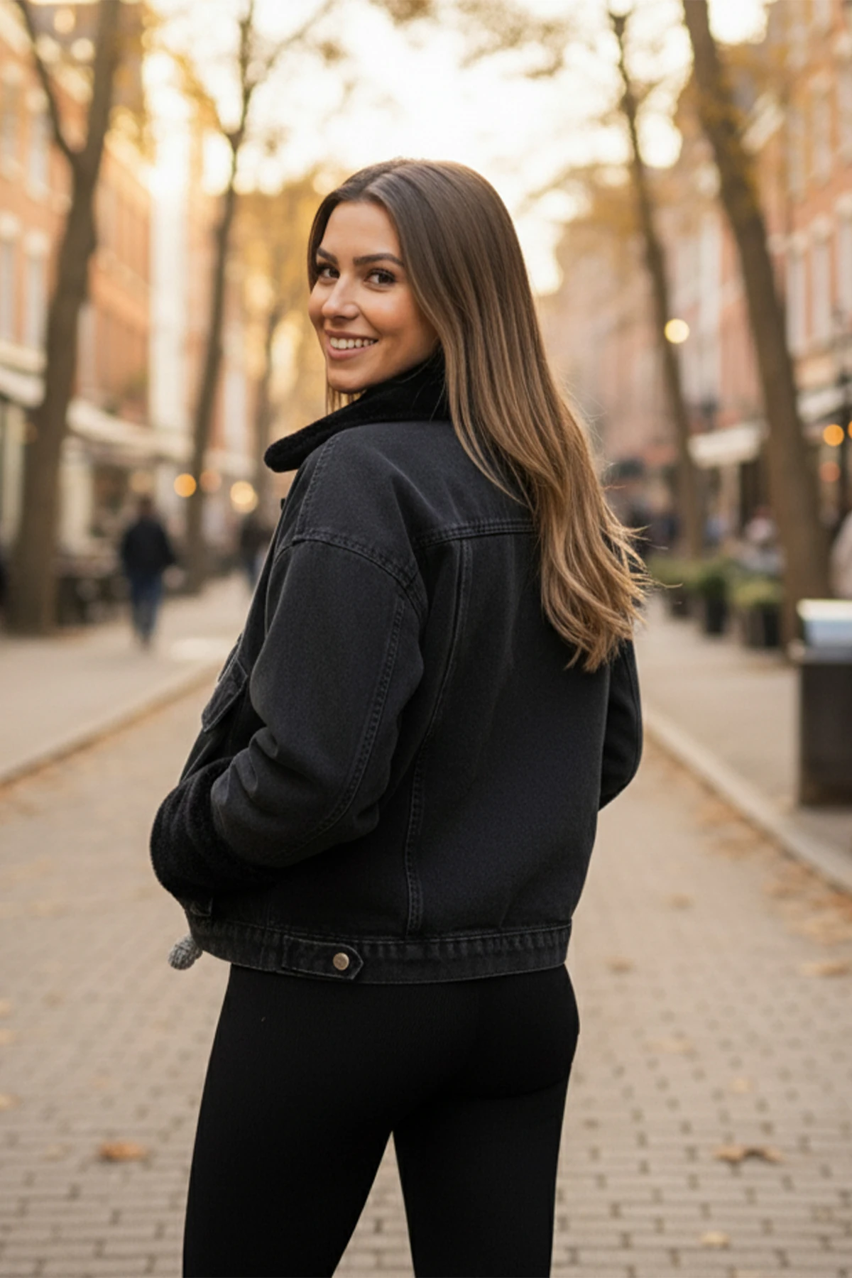 İçi Peluş  Kot Mont