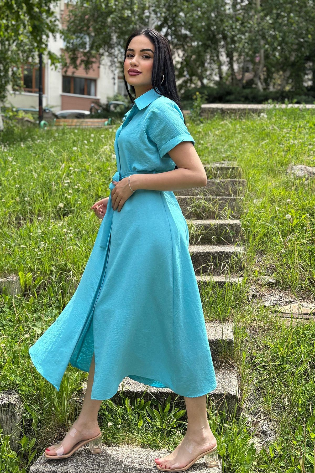 Kuşaklı Elbise