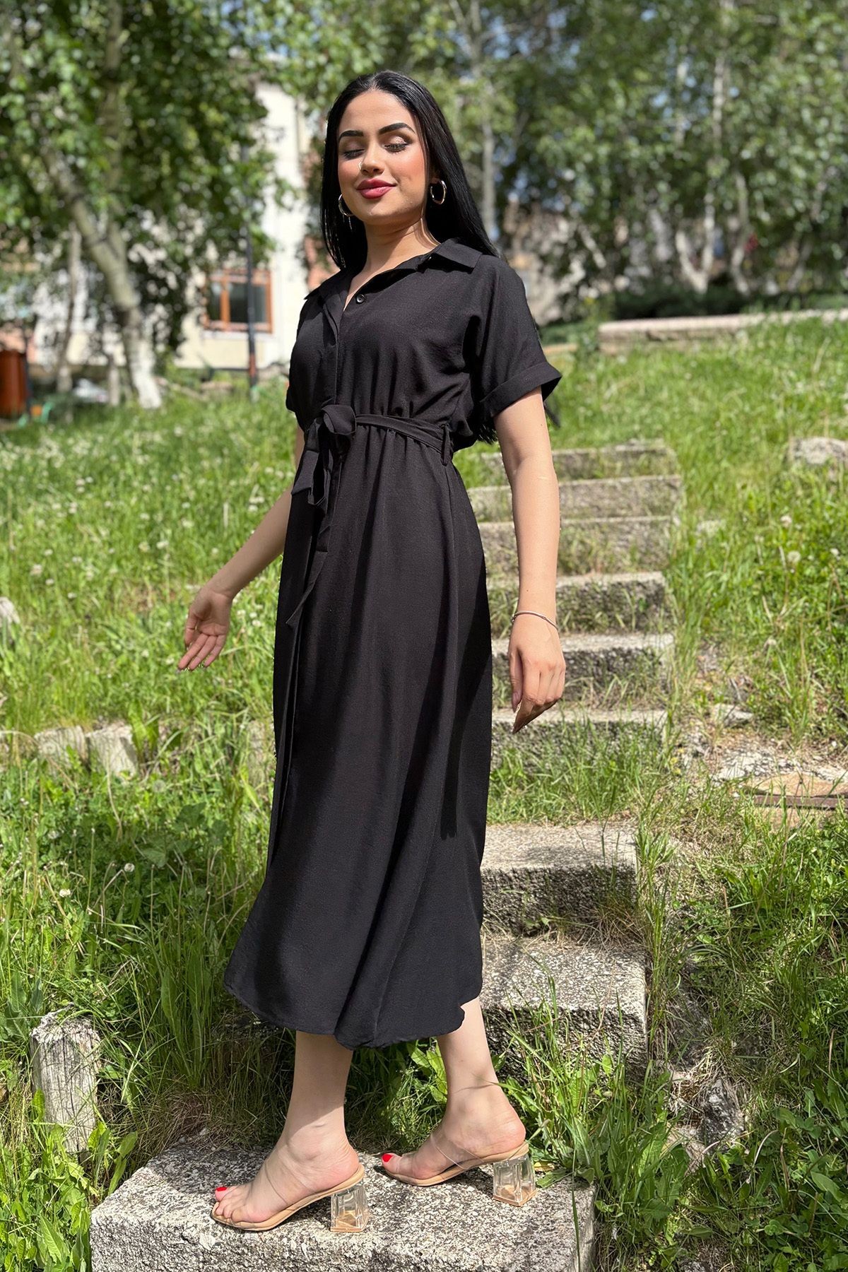 Kuşaklı Elbise
