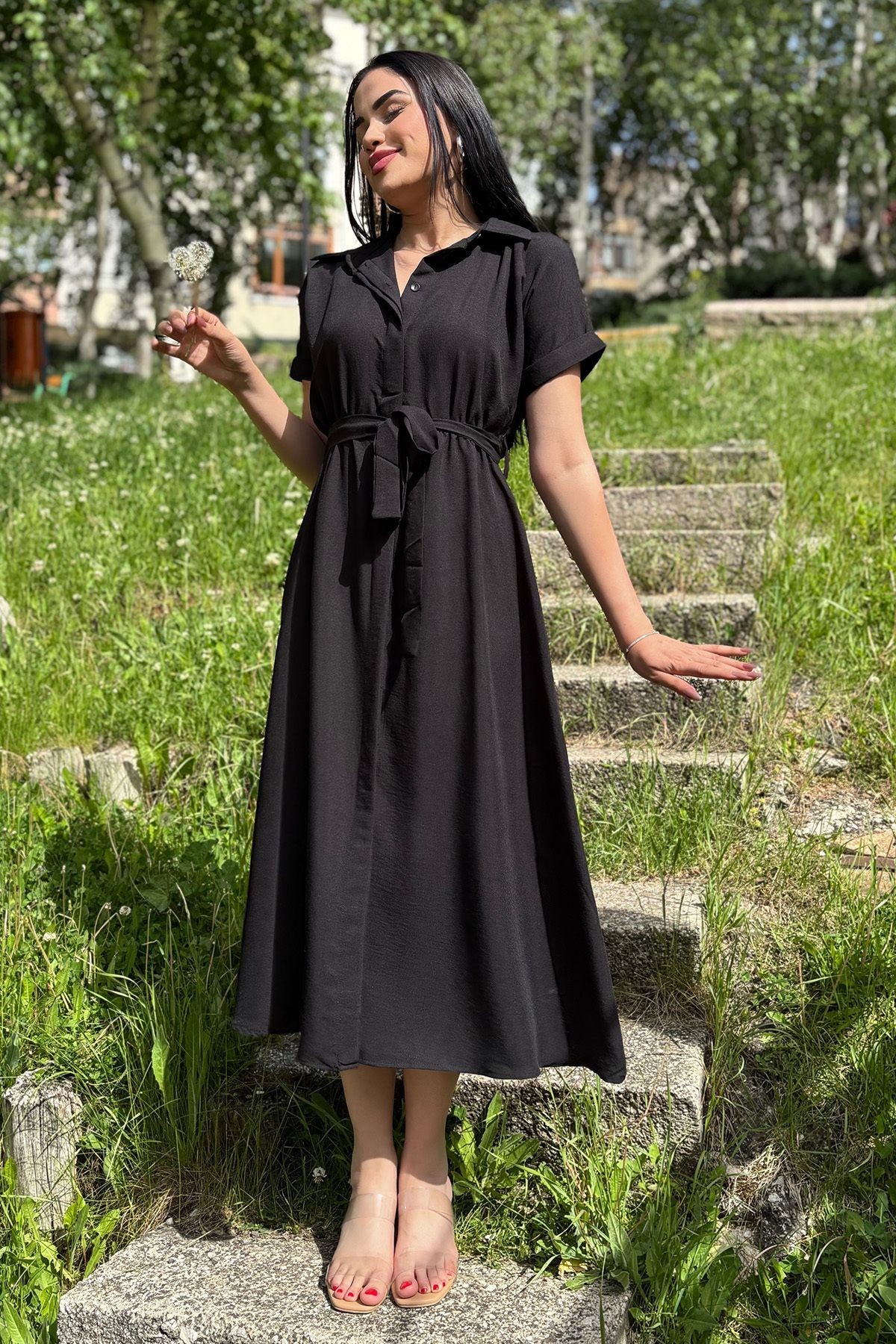 Kuşaklı Elbise