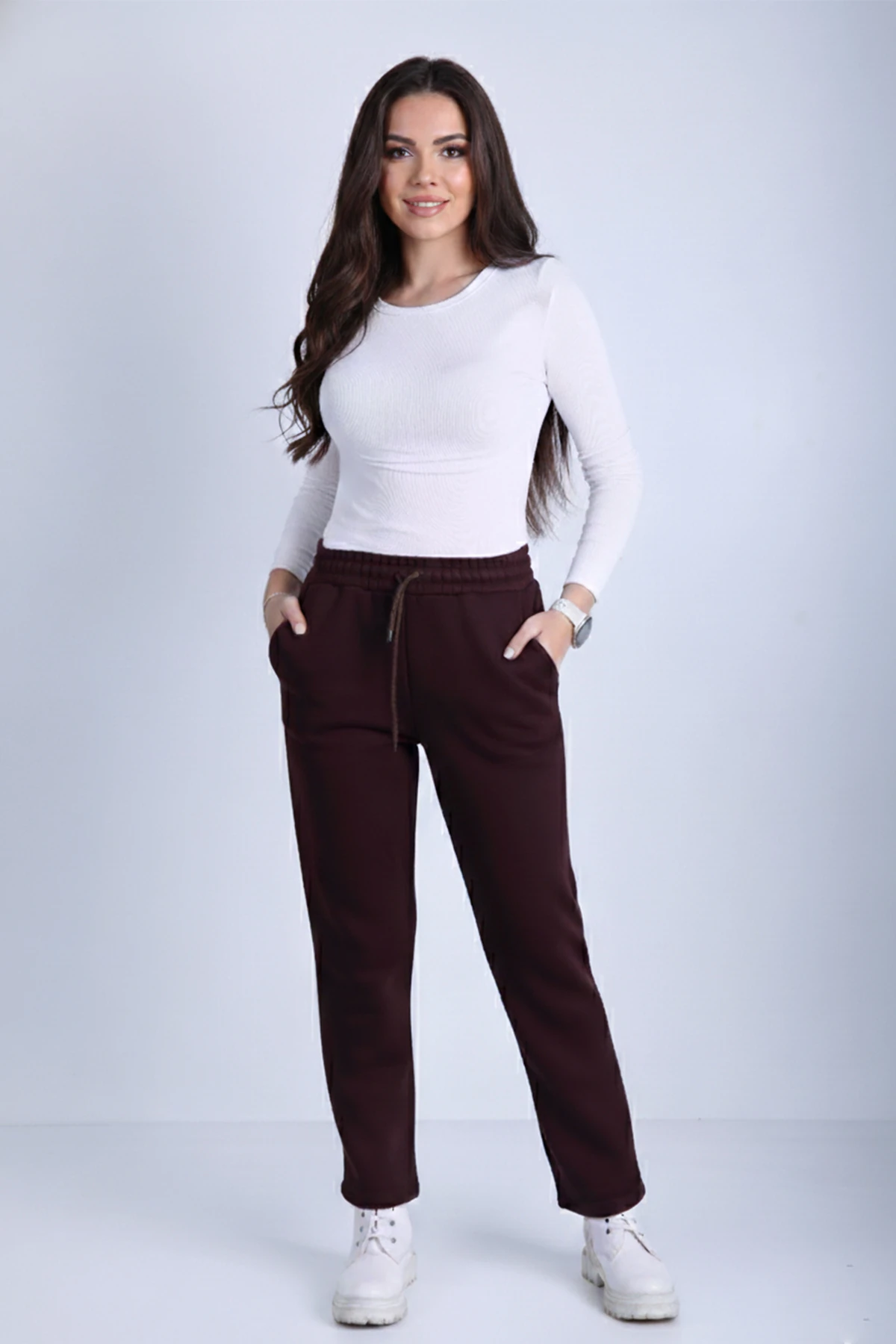 Şardonlu Üç İplik Eşofman Altı