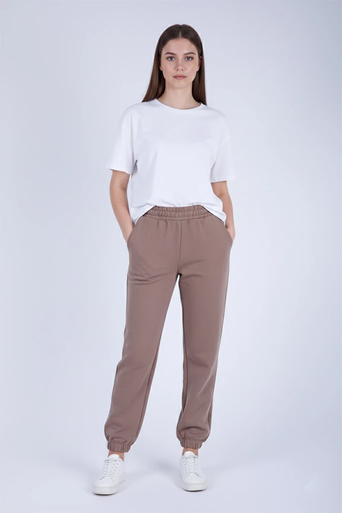 Paçası Lastikli Pantolon 