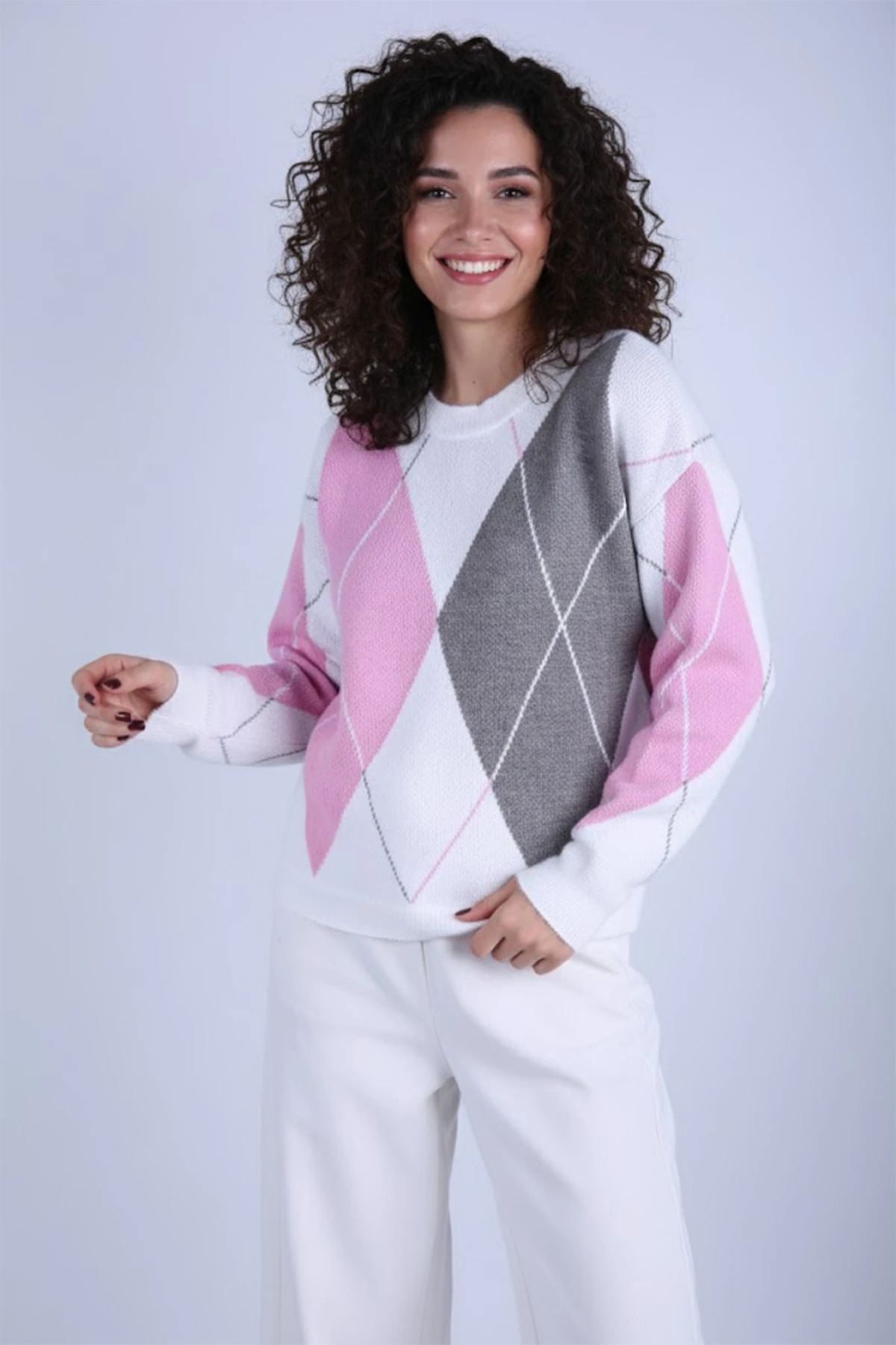 Baklava Desenli Triko