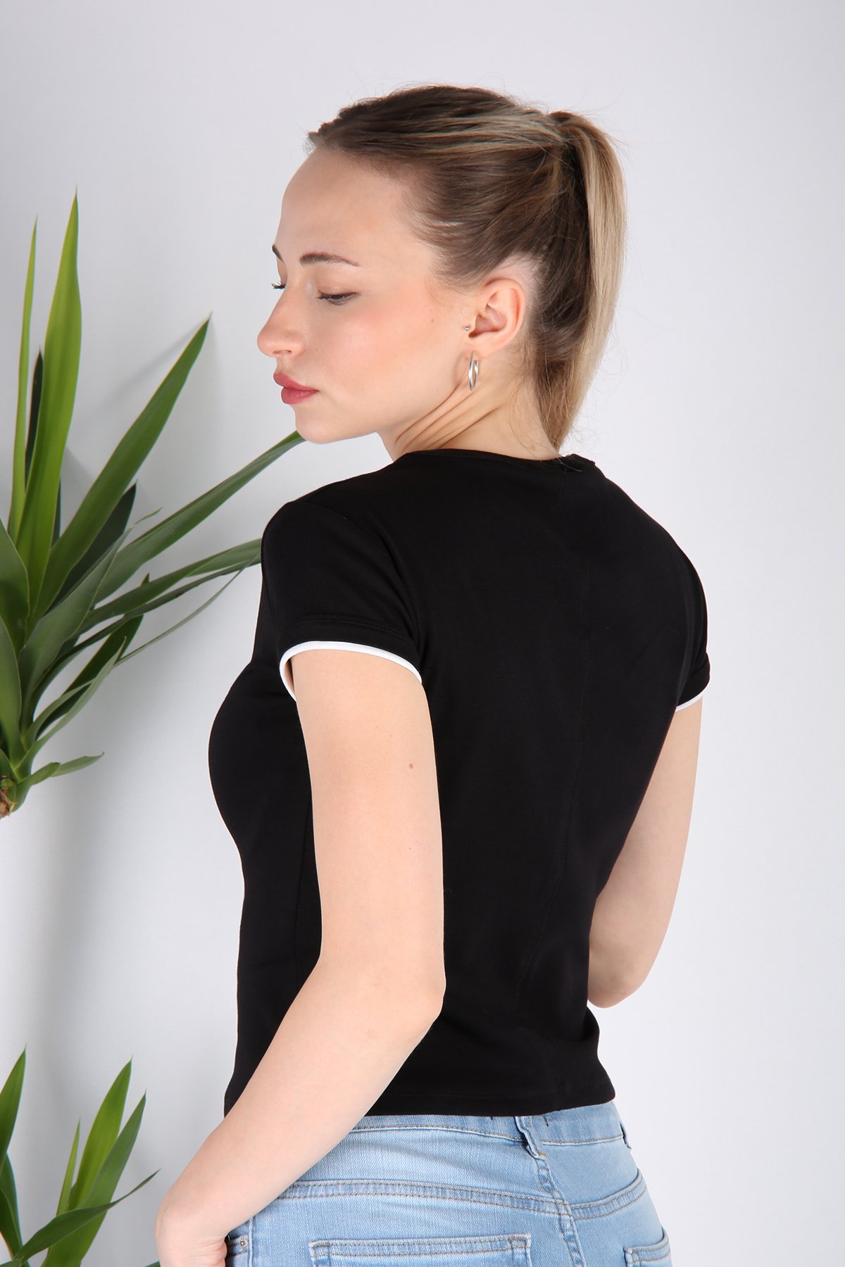 Kontrast T-Shirt