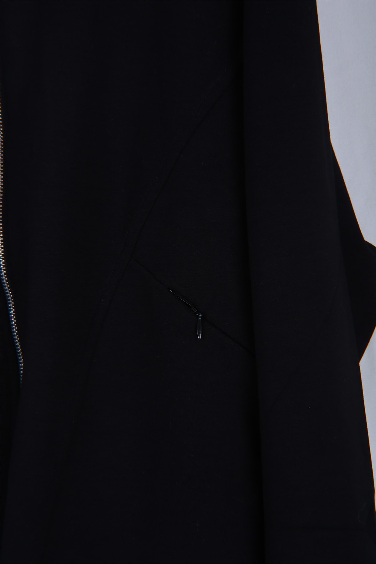 Rahat Kalıp Gizli Fermuarlı Kapüşonlu Sweatshirt