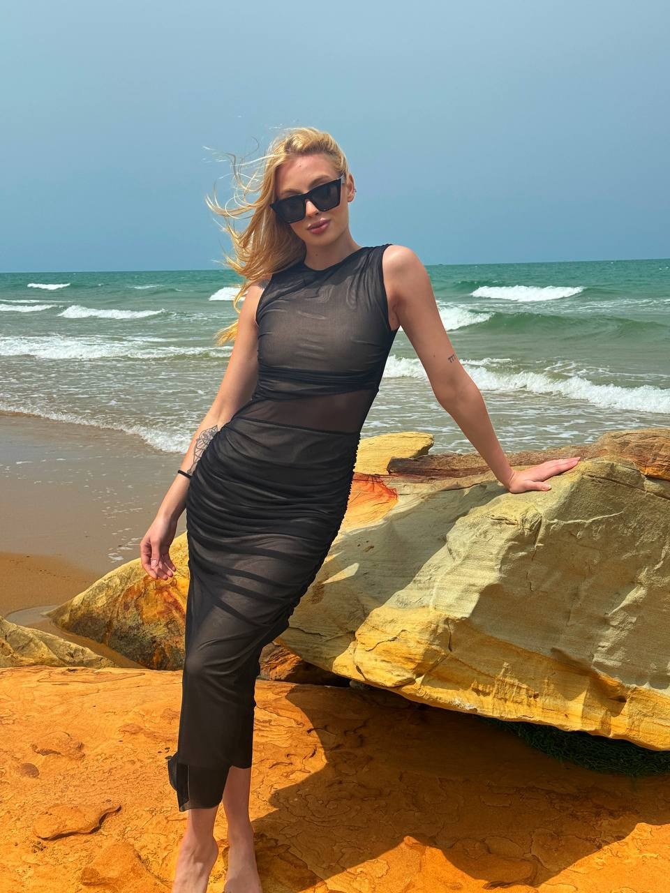 Lucia Büzgülü Tül Elbise