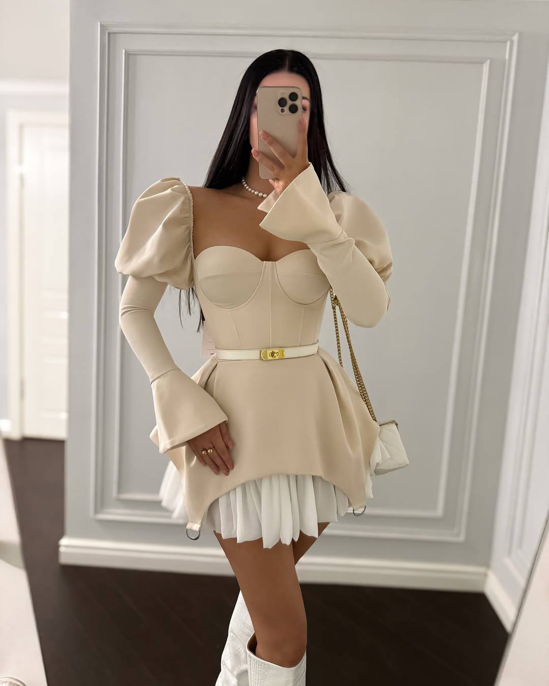 Layana Küre Tasarım Mini Elbise