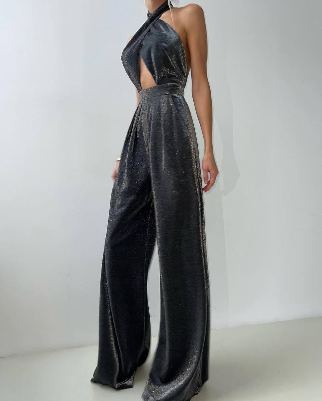 Alexandra Tasarım Simli Maxi Tulum