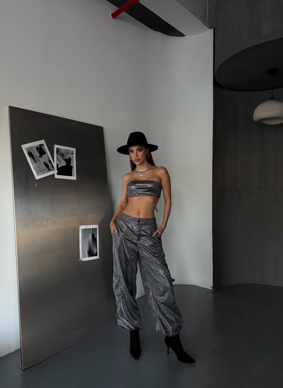 Chrystal Parlak Kumaş Tasarım İkili Takım