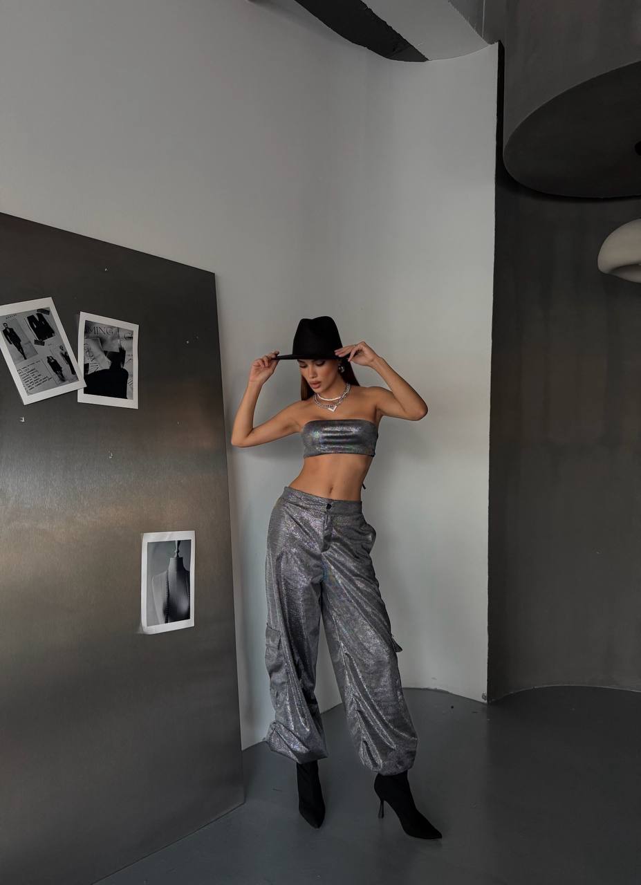 Chrystal Parlak Kumaş Tasarım İkili Takım