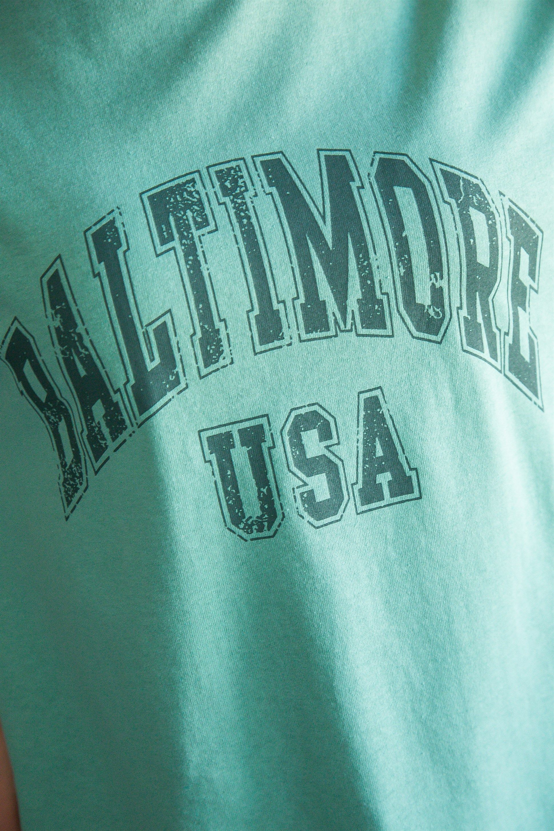 Baltimore T-shirt Yeşil