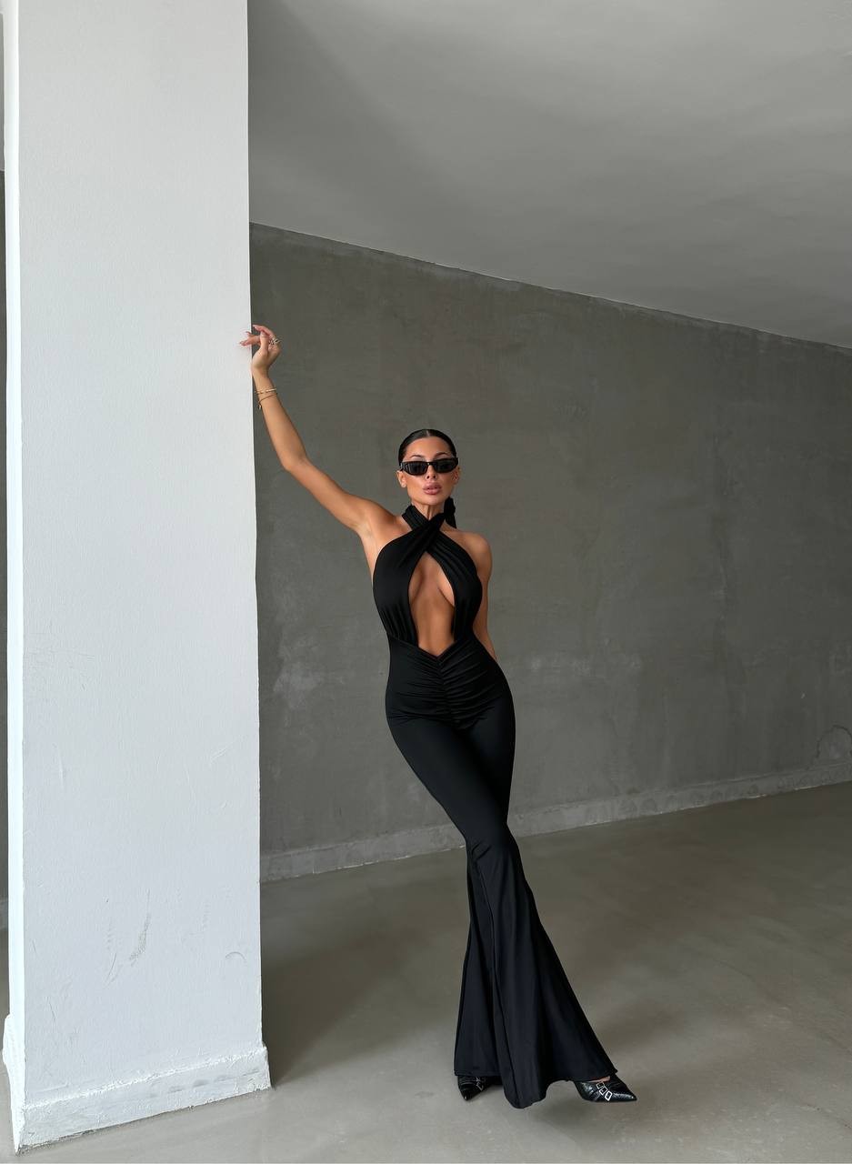Naomi Çift Kat Astarlı İspanyol Tulum
